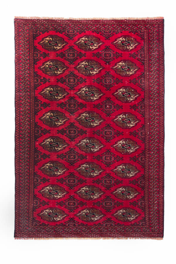 1055, Persian Torkaman Area Rug