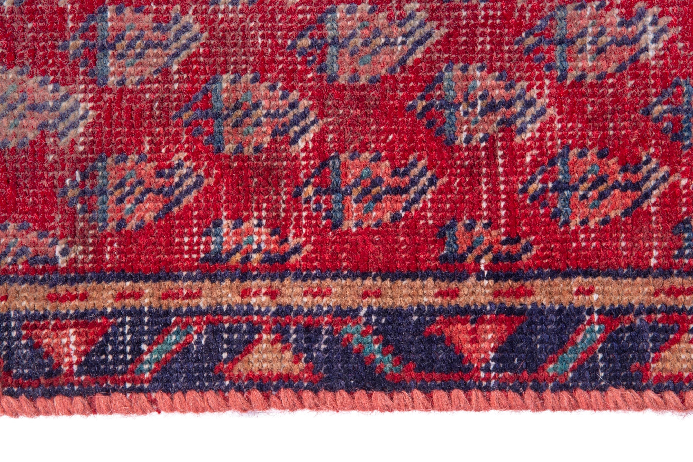 Persian Arak runner rug in deep red and burgundy, view 12 of 19