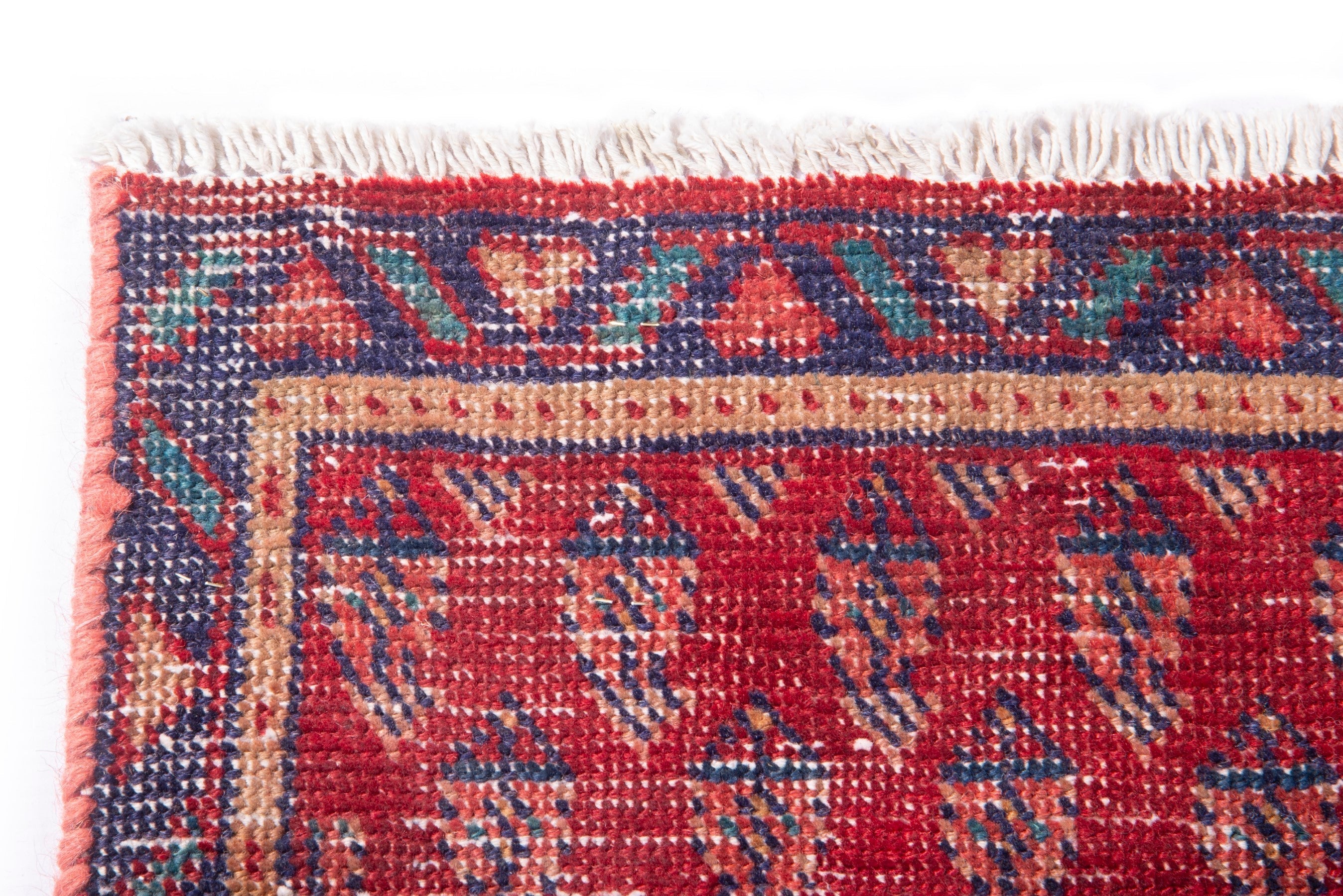 Persian Arak runner rug in deep red and burgundy, view 9 of 19