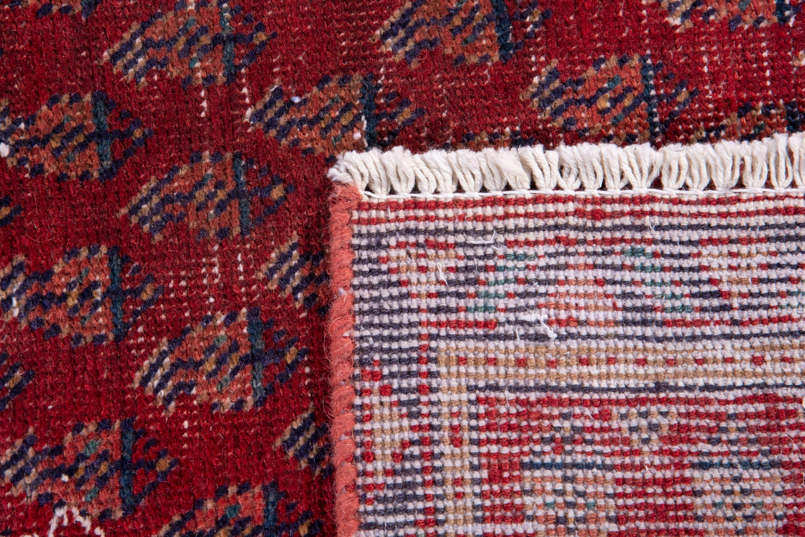 Persian Arak runner rug in deep red and burgundy, view 19 of 19