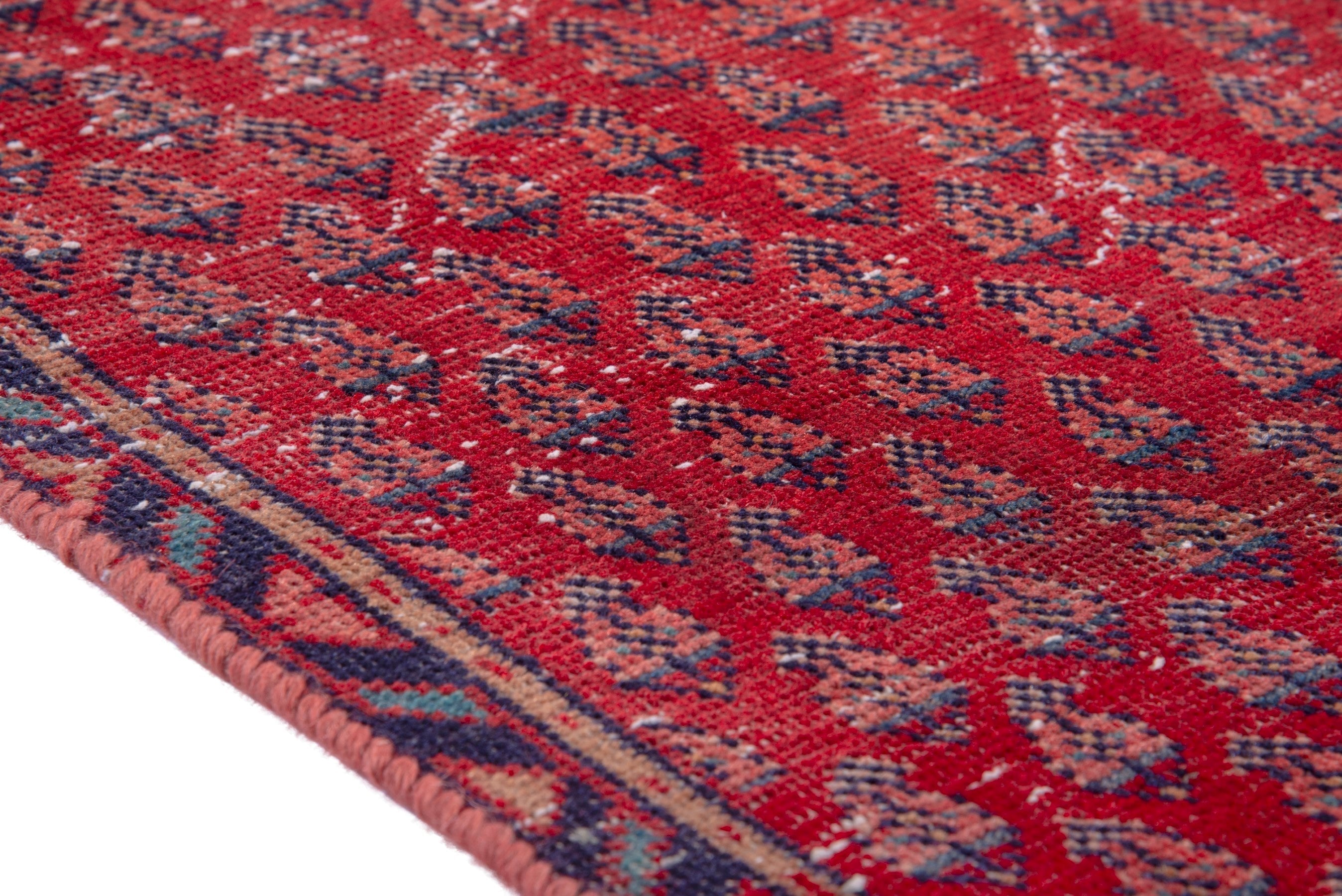Persian Arak runner rug in deep red and burgundy, view 8 of 19