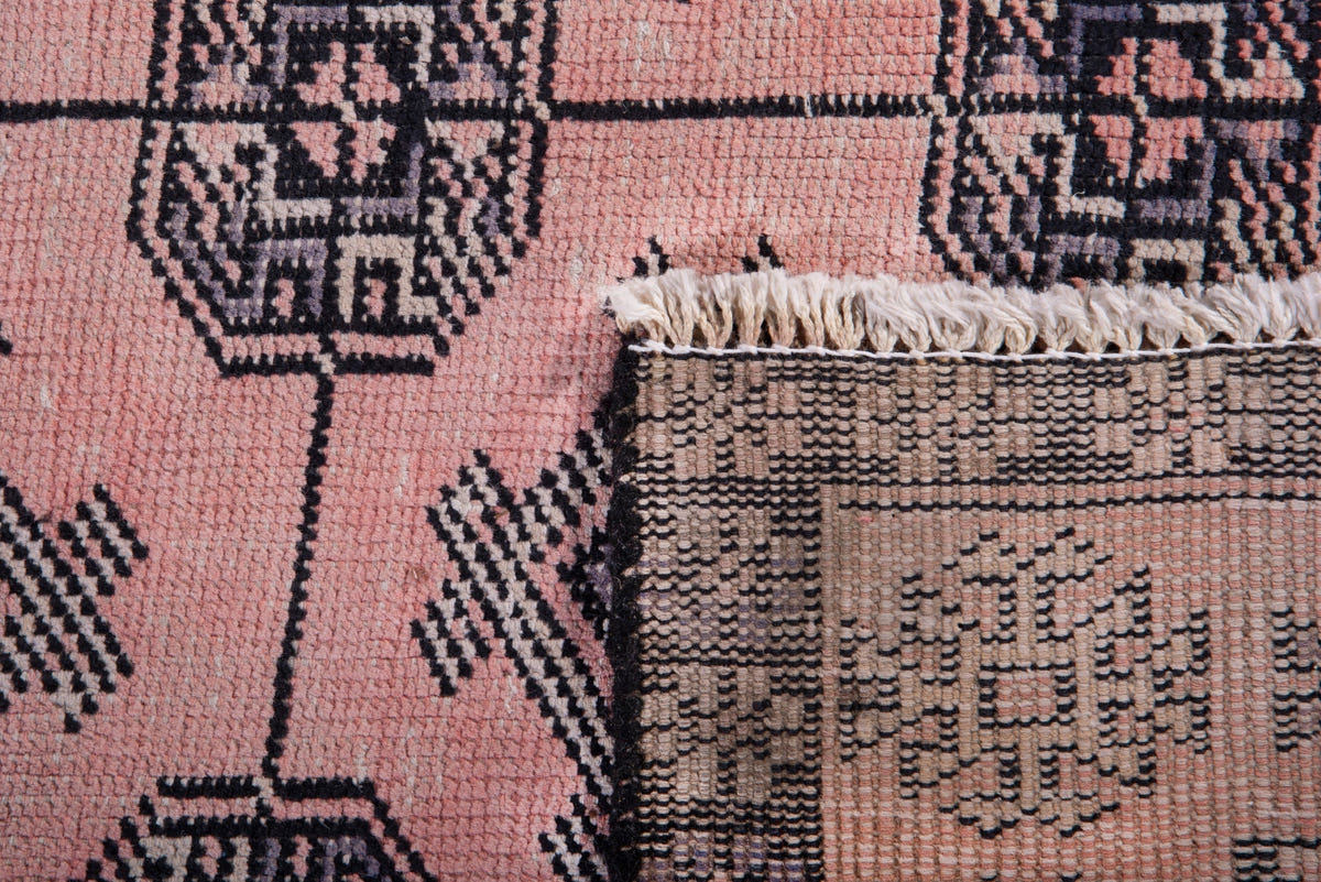 1083, Persian Torkaman Runner Rug