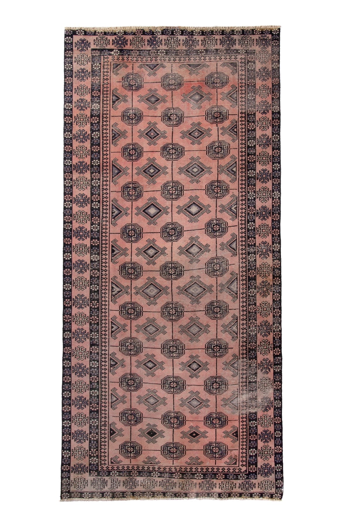 1083, Persian Torkaman Runner Rug
