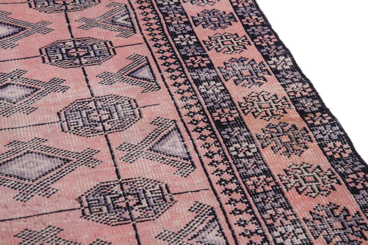 1083, Persian Torkaman Runner Rug