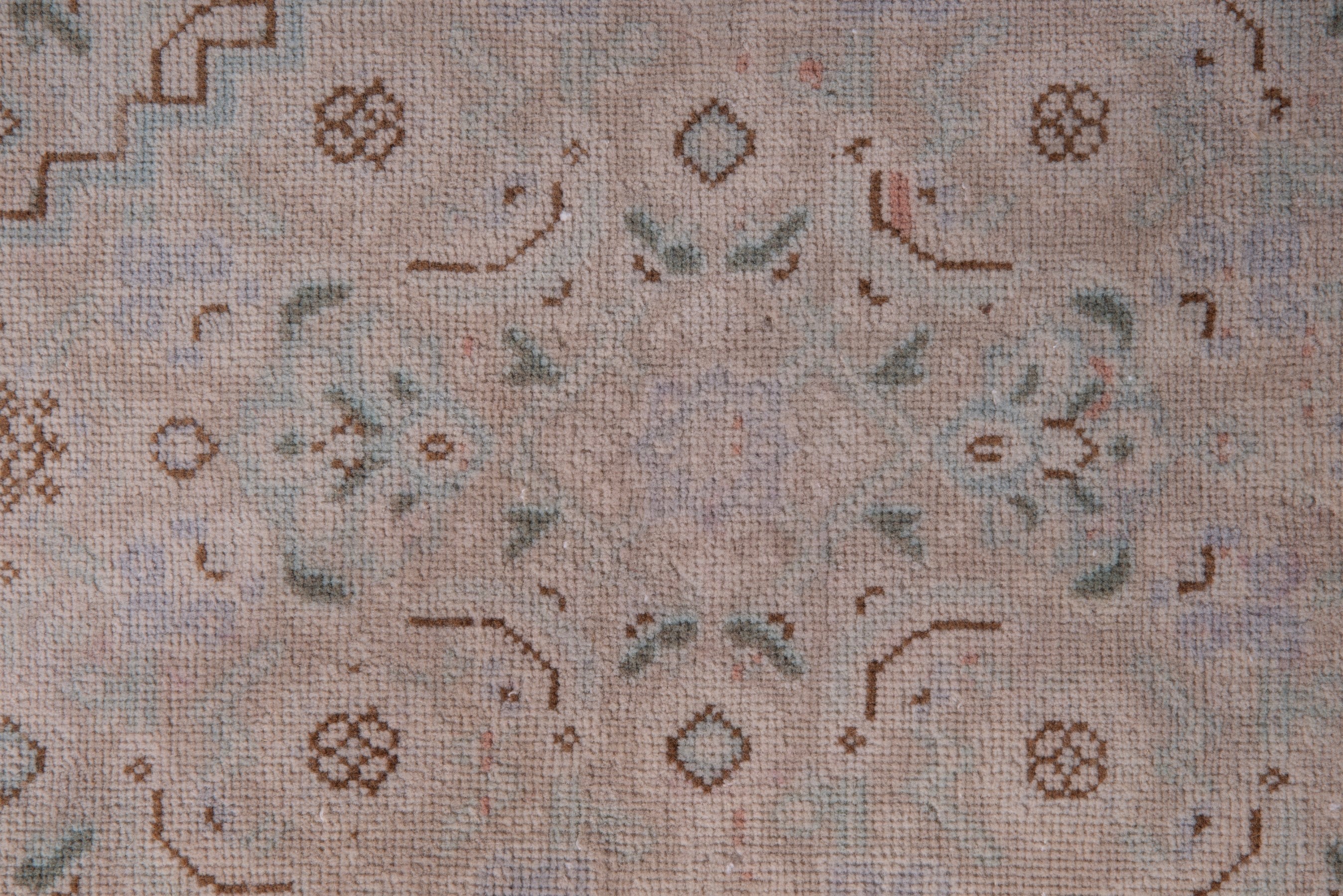 Persian Tabriz area rug in stone and terracotta, view 11 of 14