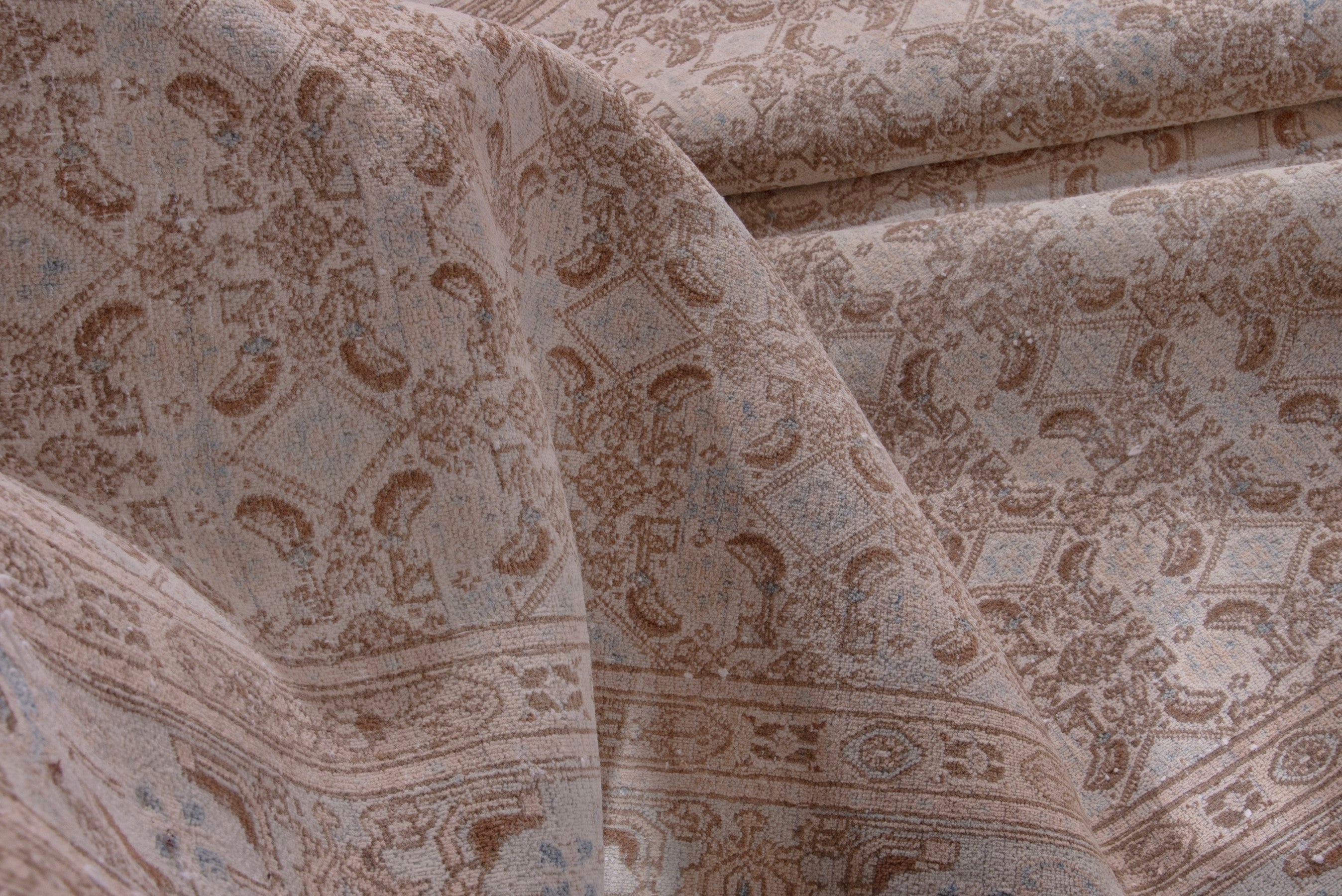 Persian Birjand oversized rug in terracotta and muted pink, view 13 of 17