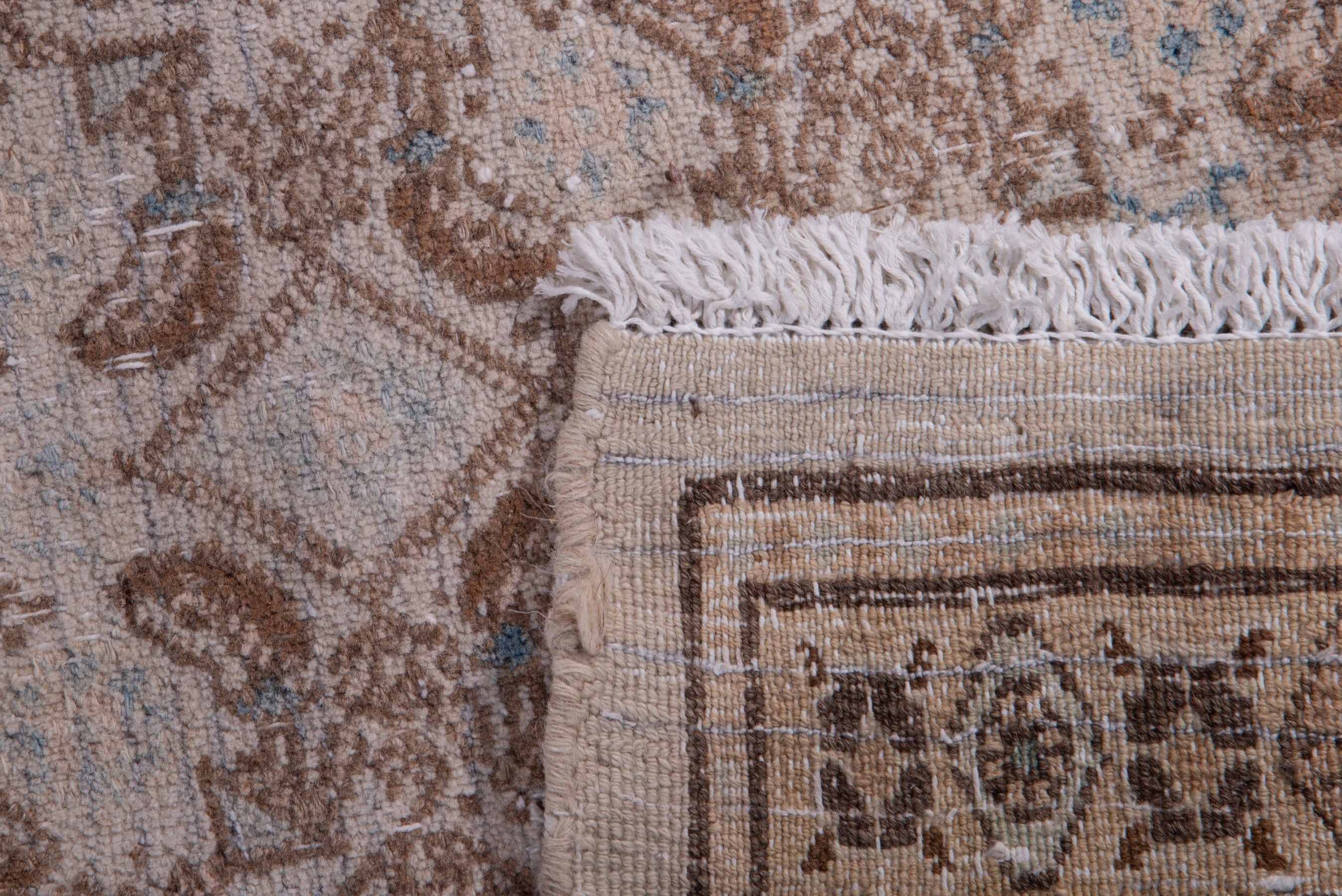 Persian Birjand oversized rug in terracotta and muted pink, view 17 of 17