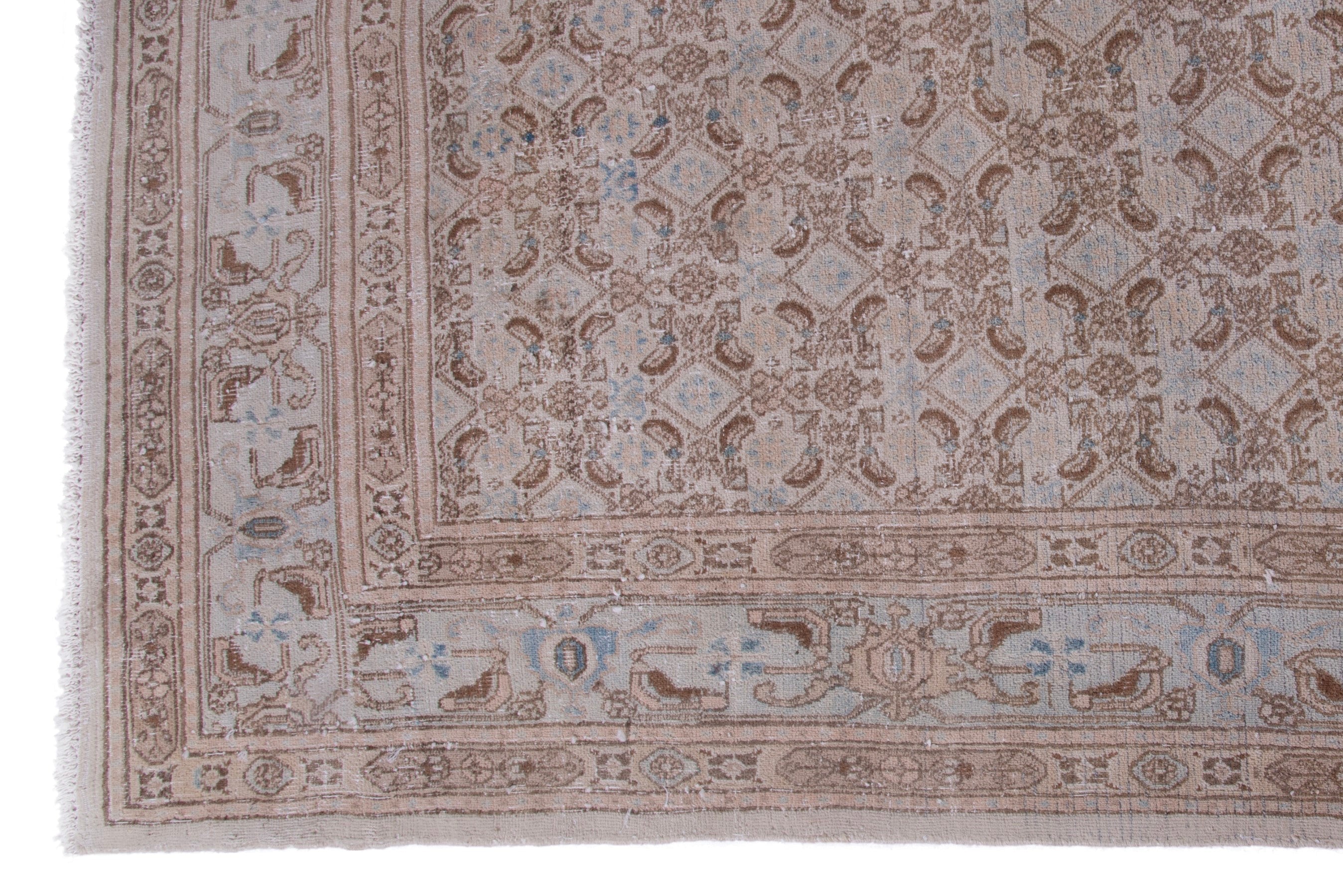 Persian Birjand oversized rug in terracotta and muted pink, view 5 of 17