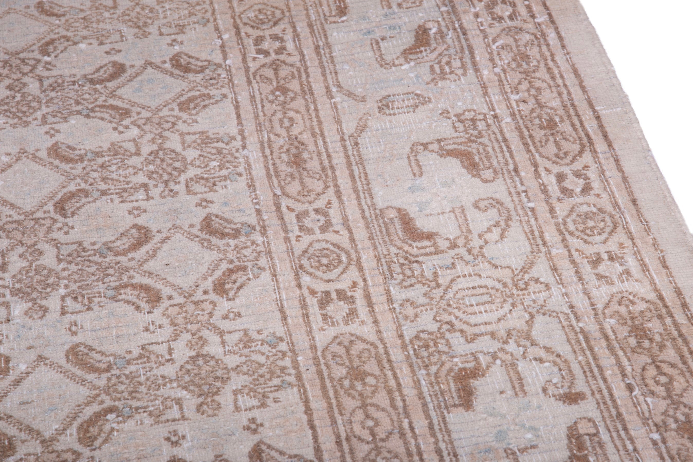 Persian Birjand oversized rug in terracotta and muted pink, view 7 of 17