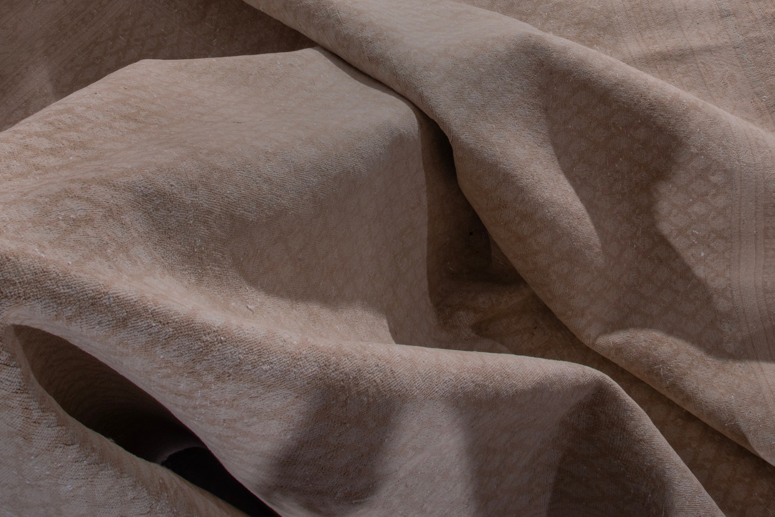 Persian Arak oversized rug in taupe and greige, view 15 of 18