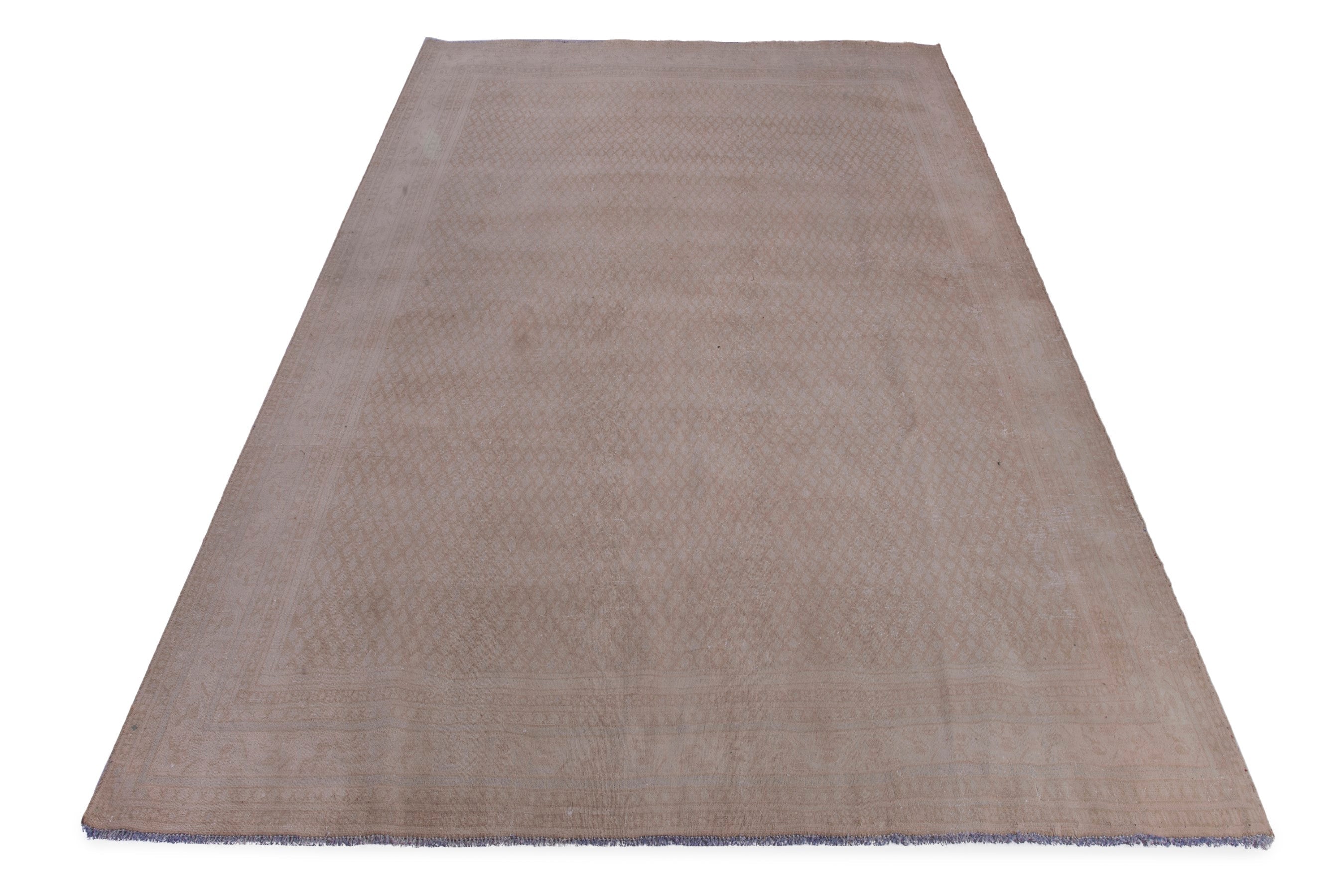 Persian Arak oversized rug in taupe and greige, view 2 of 18