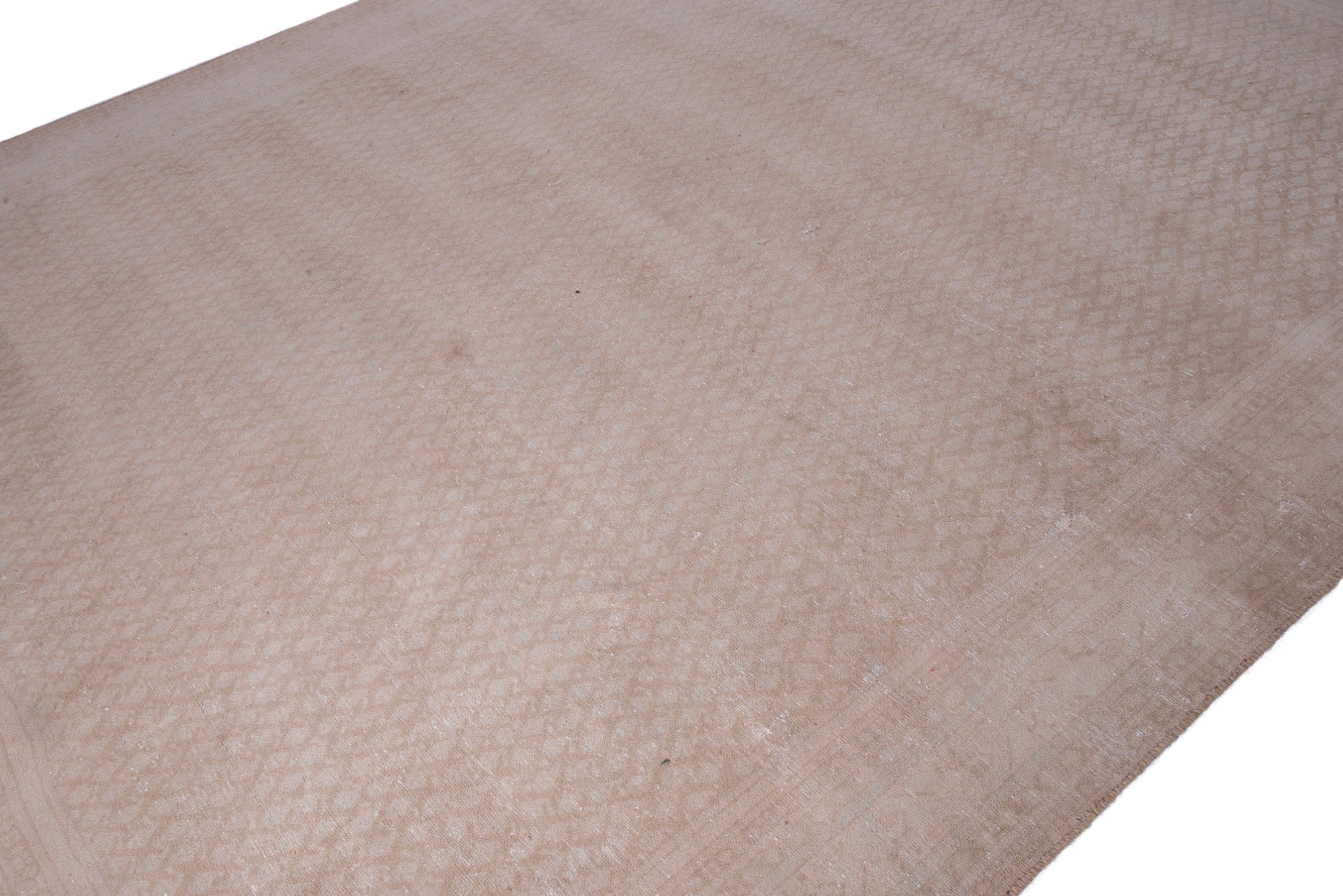 Persian Arak oversized rug in taupe and greige, view 6 of 18