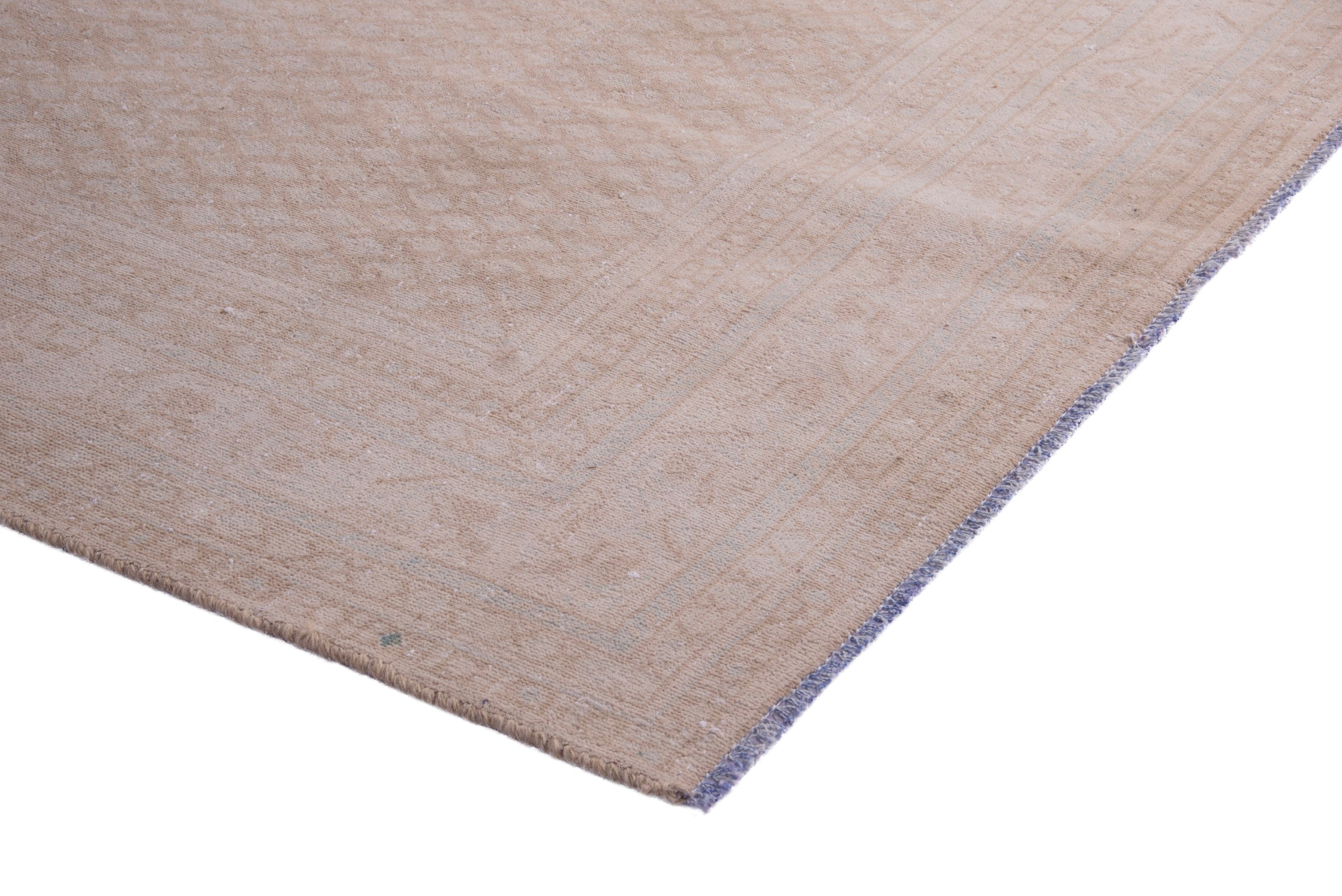 Persian Arak oversized rug in taupe and greige, view 4 of 18