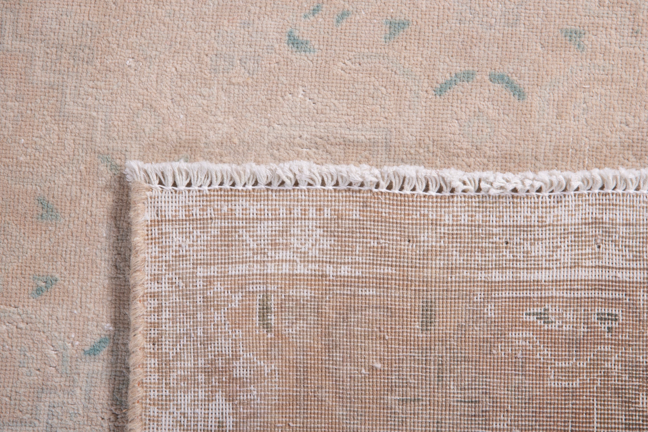 Persian Tabriz accent rug in tan and sage, view 14 of 14