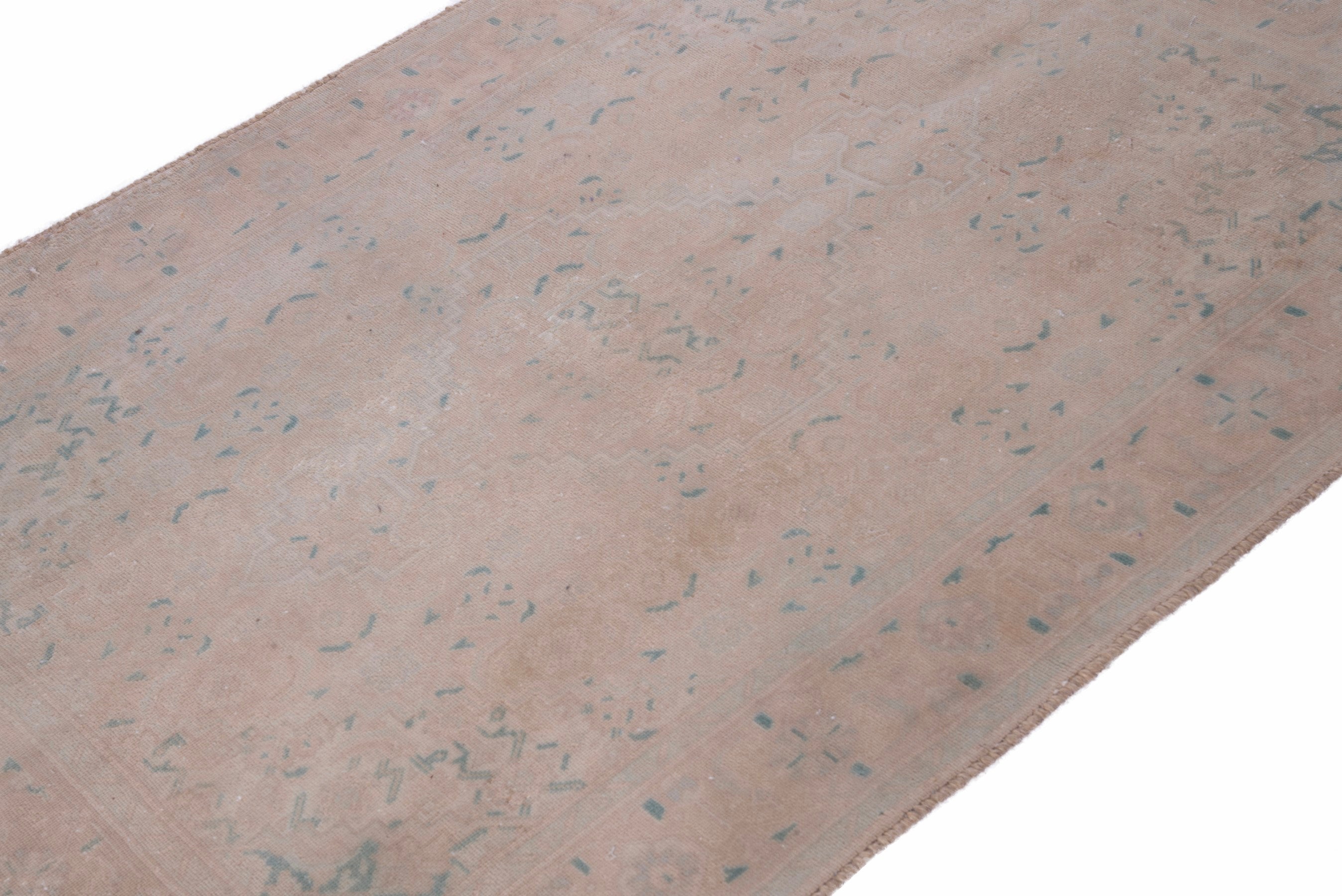 Persian Tabriz accent rug in tan and sage, view 6 of 14