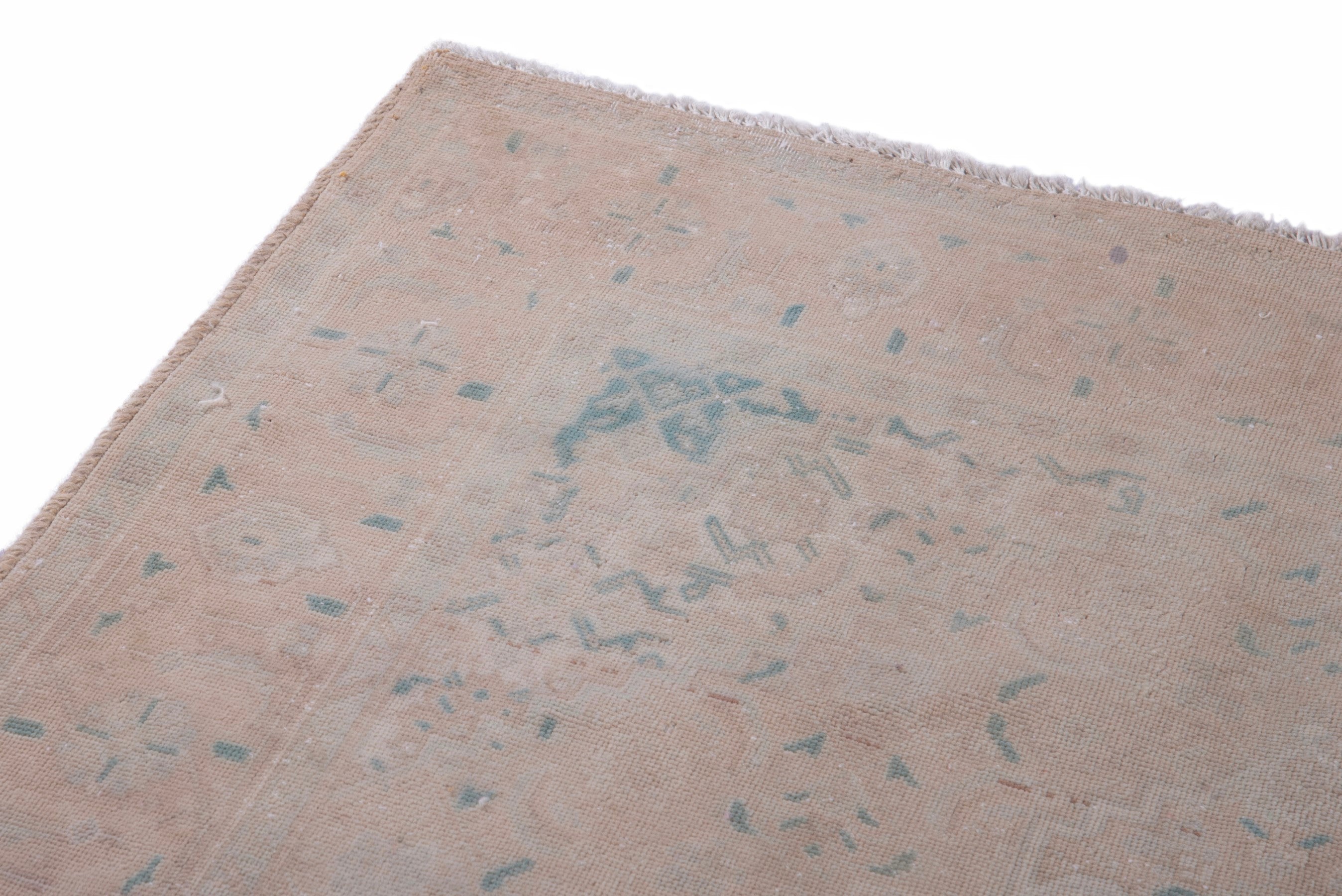 Persian Tabriz accent rug in tan and sage, view 8 of 14