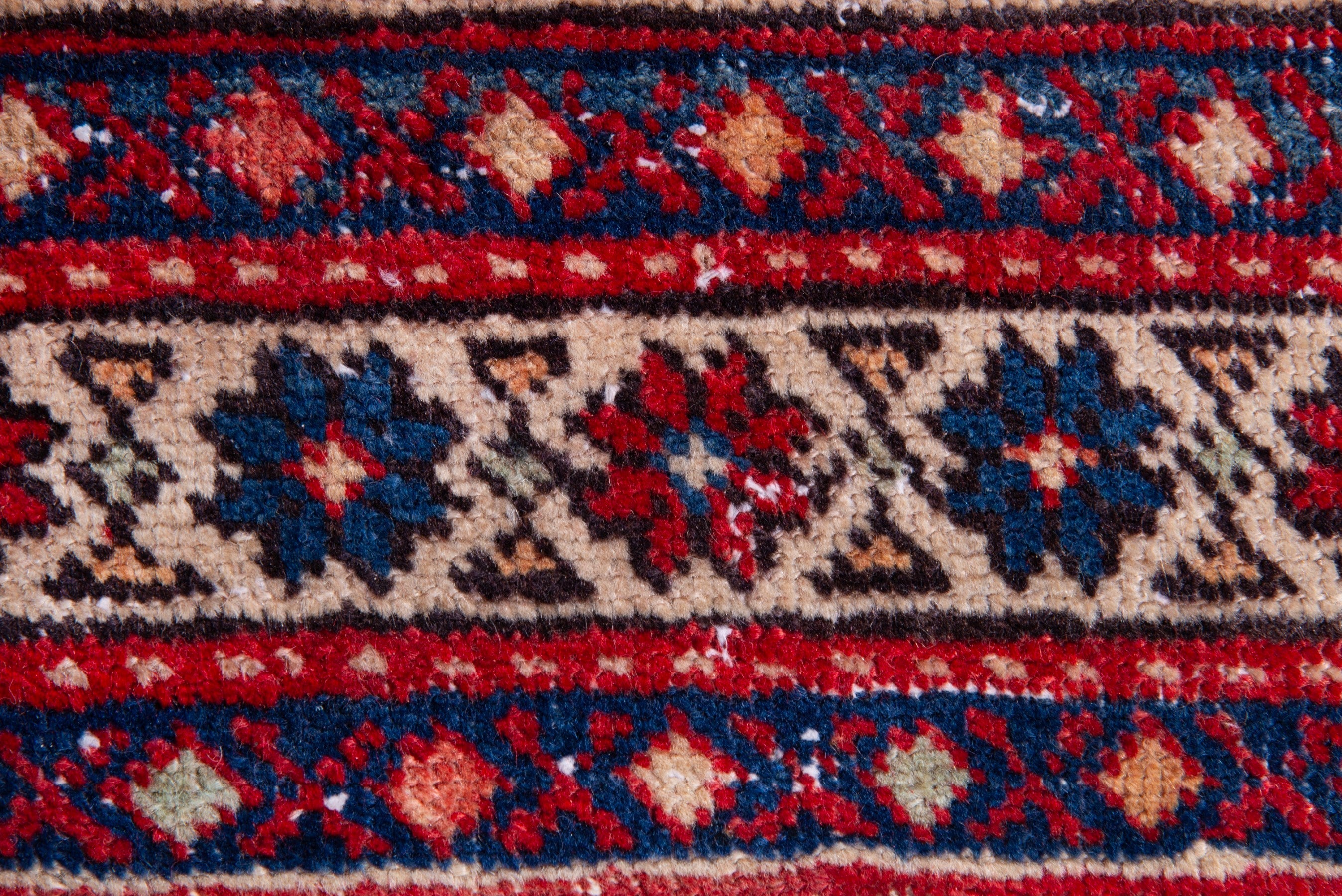 Persian Arak accent rug in deep red and burgundy, view 13 of 16