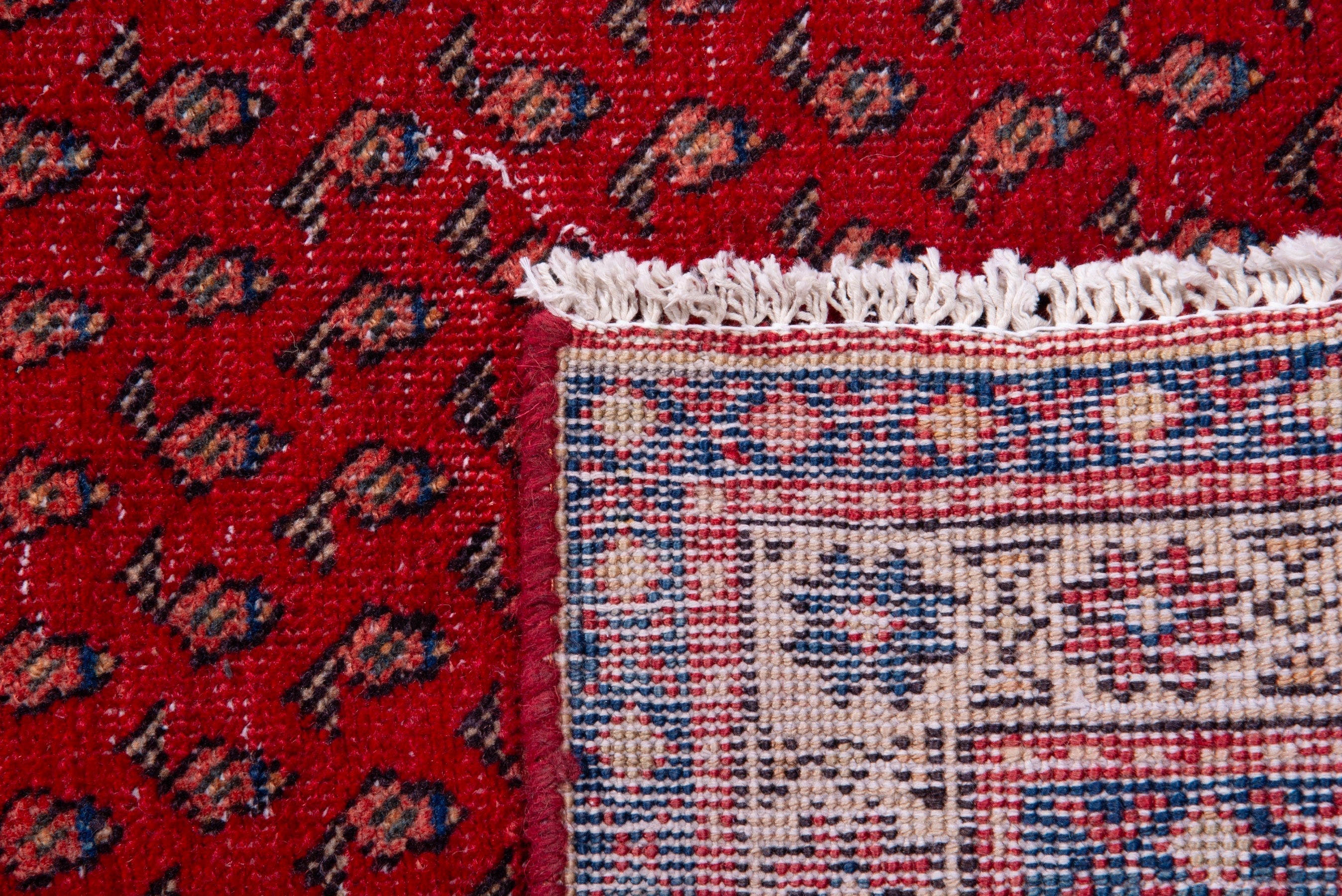 Persian Arak accent rug in deep red and burgundy, view 16 of 16