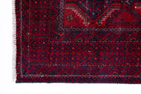 Turkish Anatolian area rug in burgundy and deep red, view 12 of 16