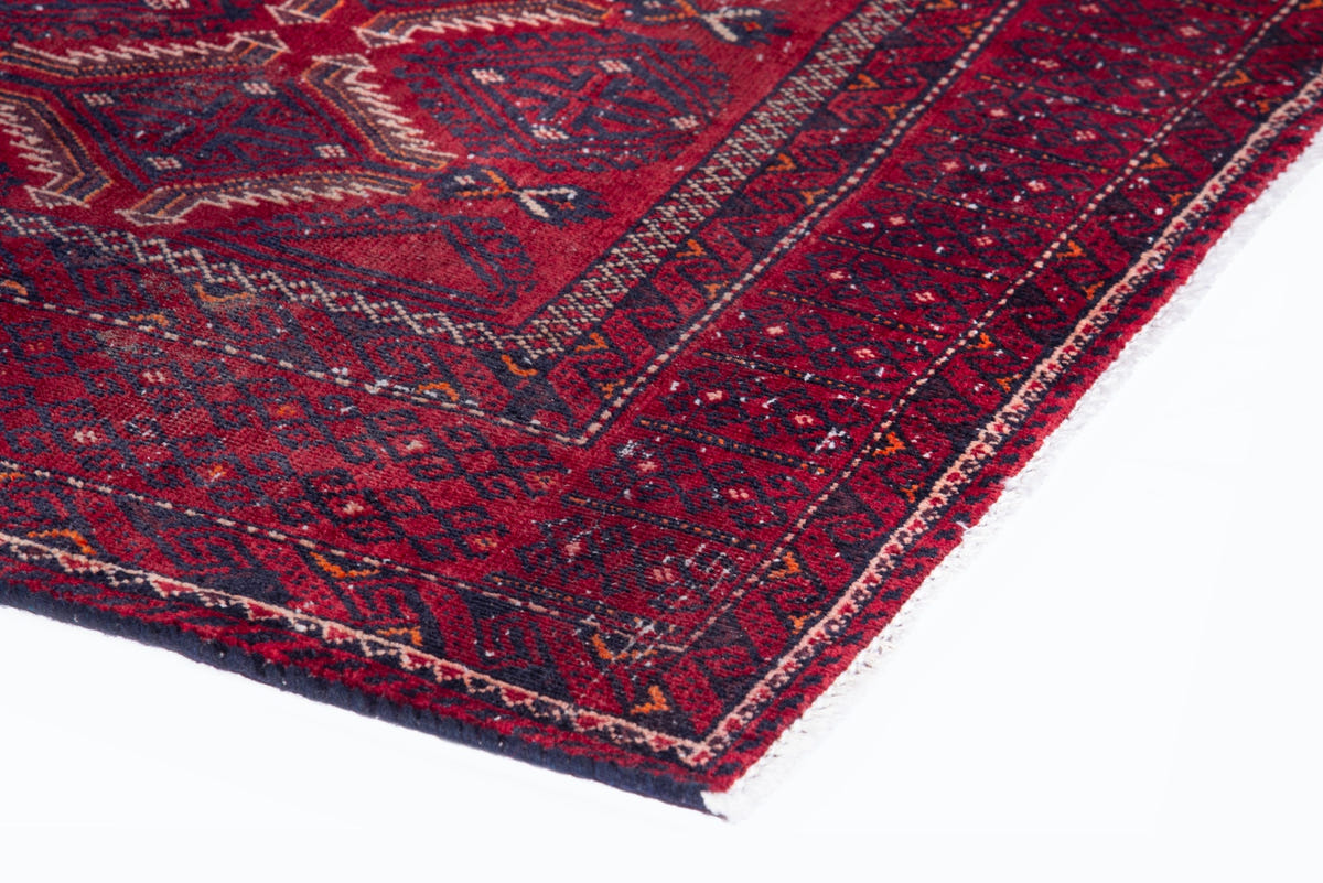 Turkish Anatolian area rug in burgundy and deep red, view 13 of 16