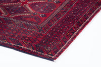 Turkish Anatolian area rug in burgundy and deep red, view 13 of 16