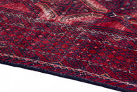 Turkish Anatolian area rug in burgundy and deep red, view 15 of 16