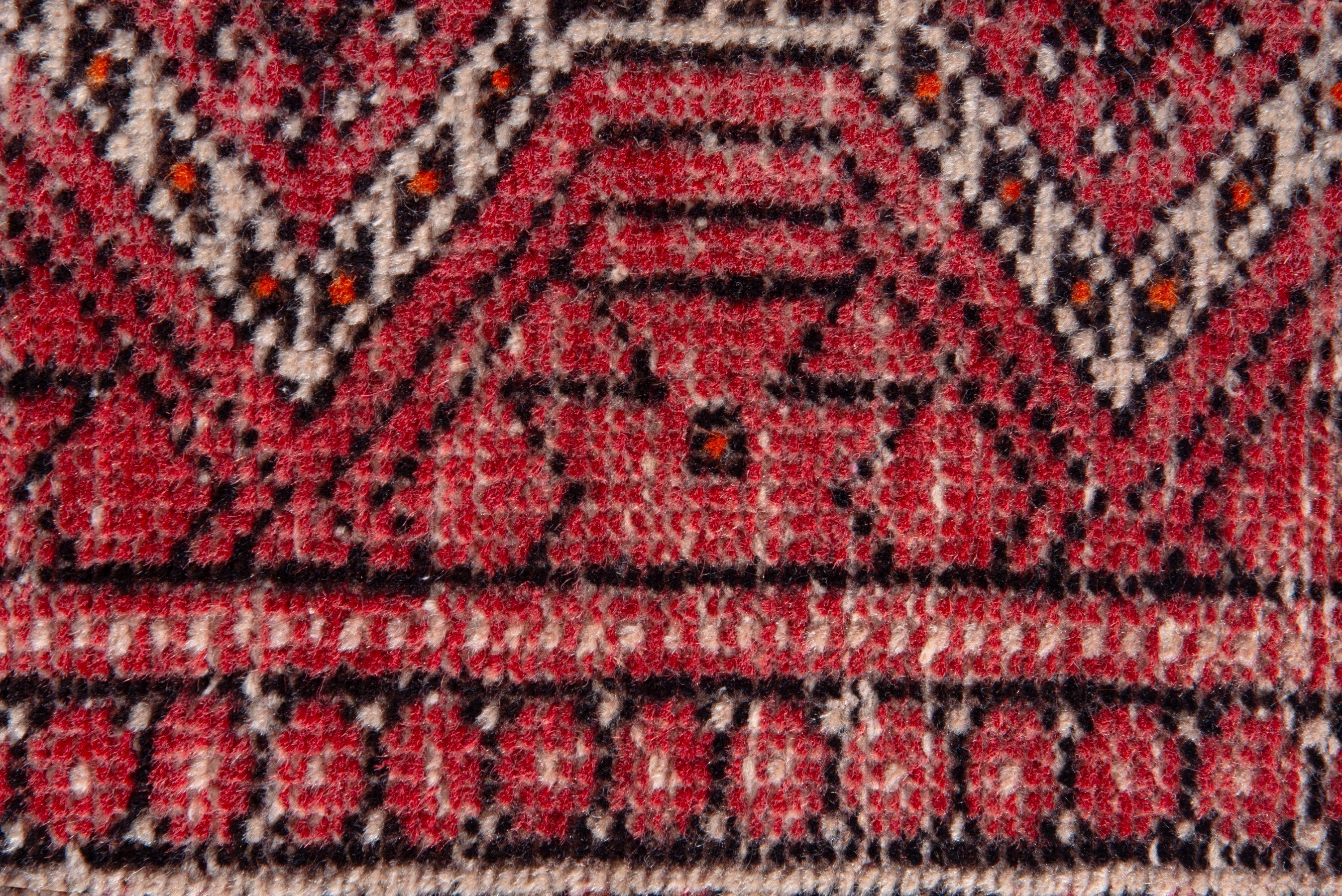 Persian Baluch accent rug in faded red and burgundy, view 12 of 16