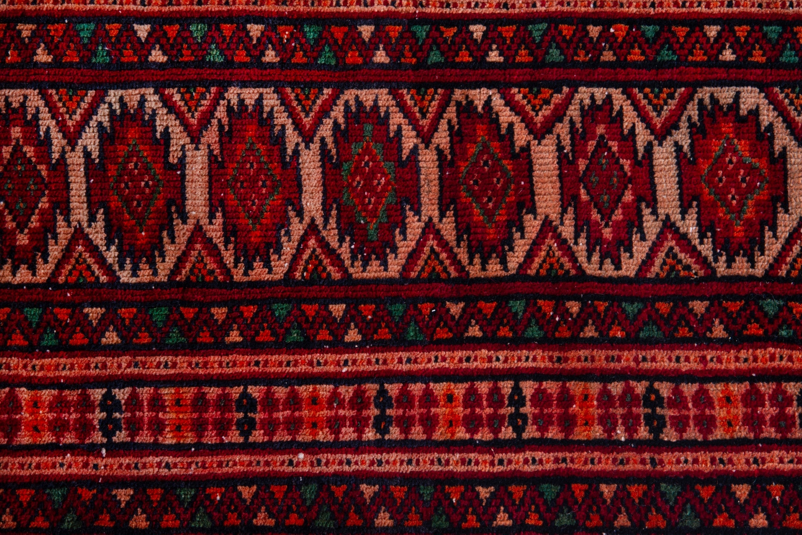 Persian Baluch accent rug in burgundy and cream, view 10 of 16