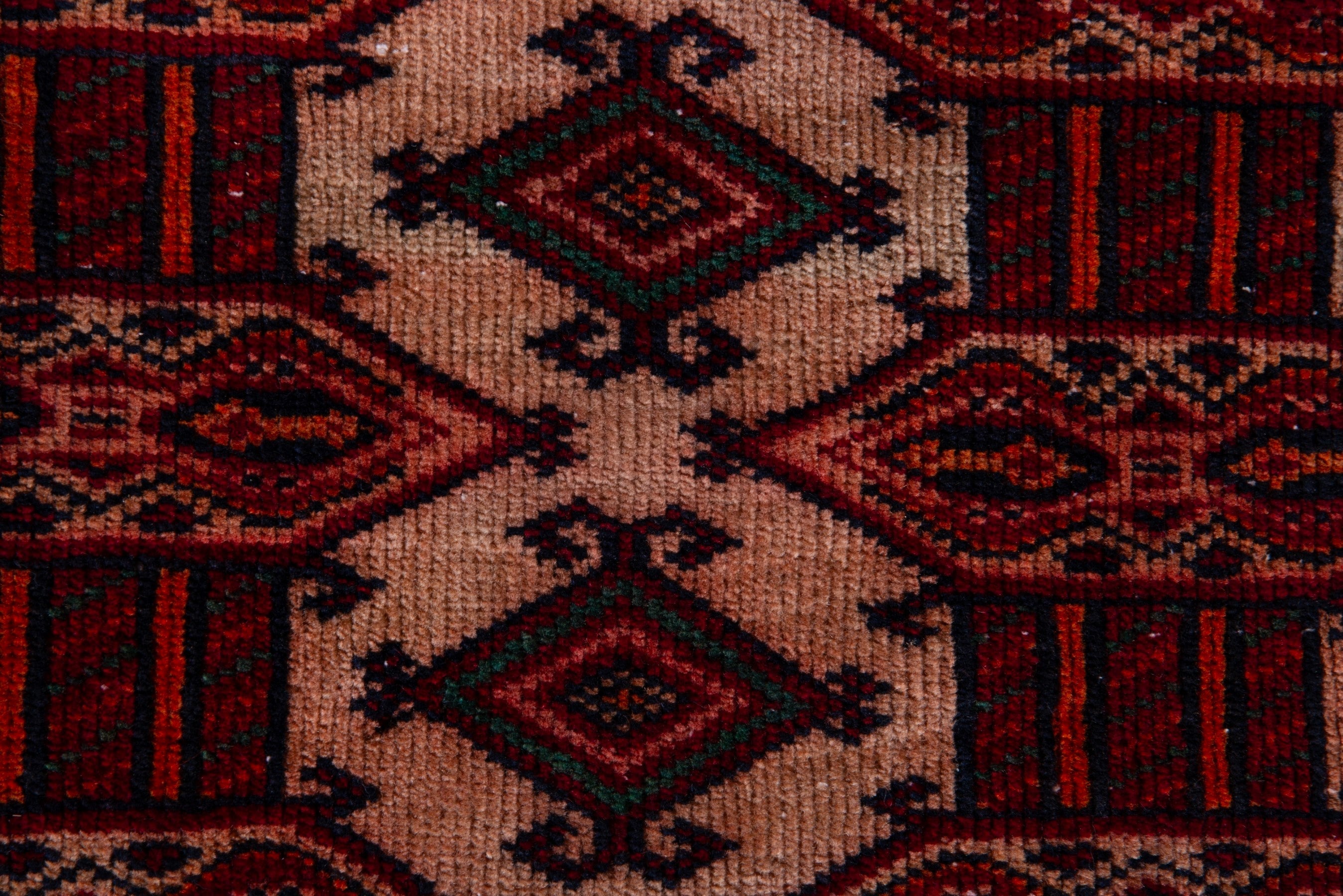 Persian Baluch accent rug in burgundy and cream, view 11 of 16
