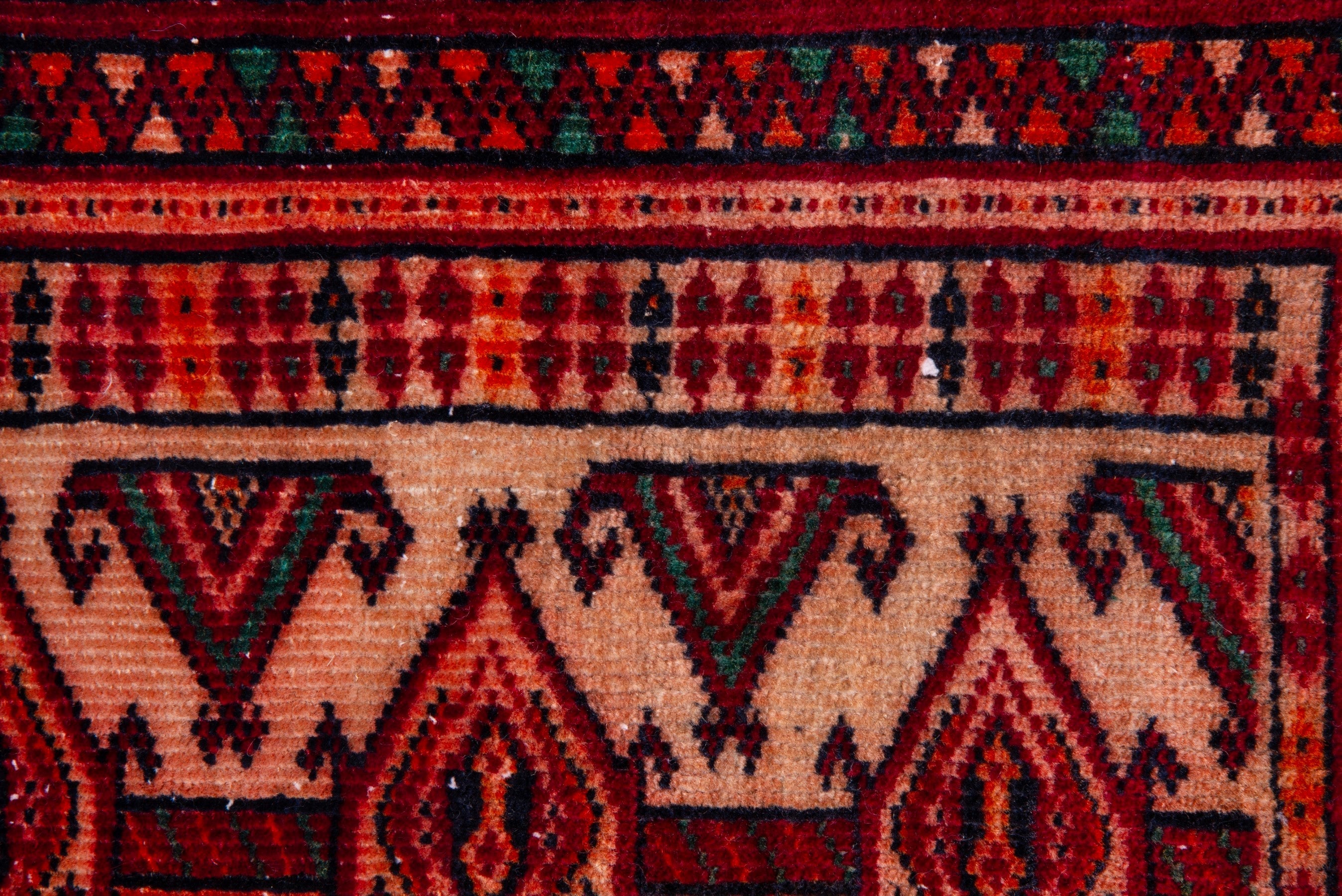 Persian Baluch accent rug in burgundy and cream, view 12 of 16