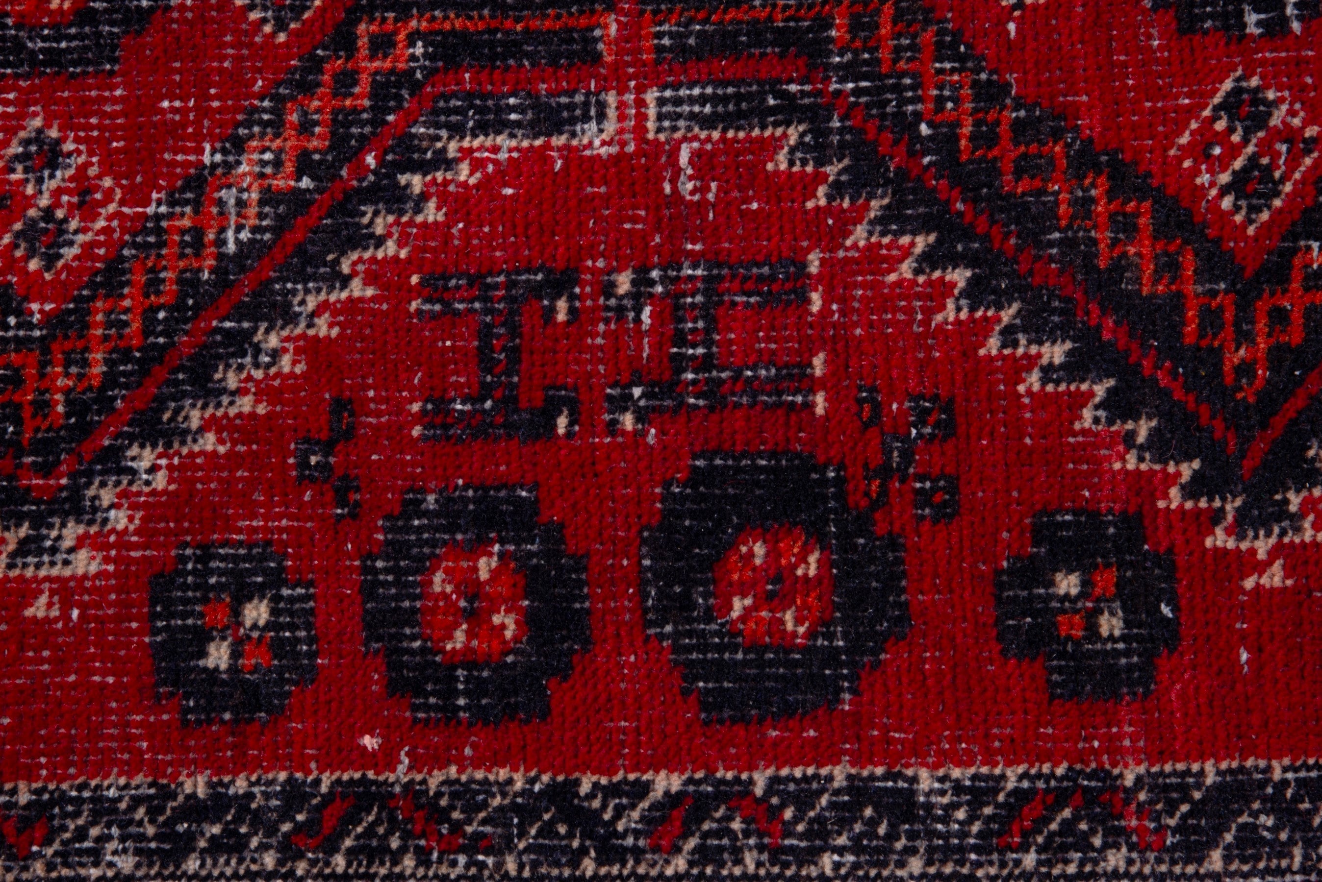 Persian Baluch accent rug in deep red and burgundy, view 10 of 16