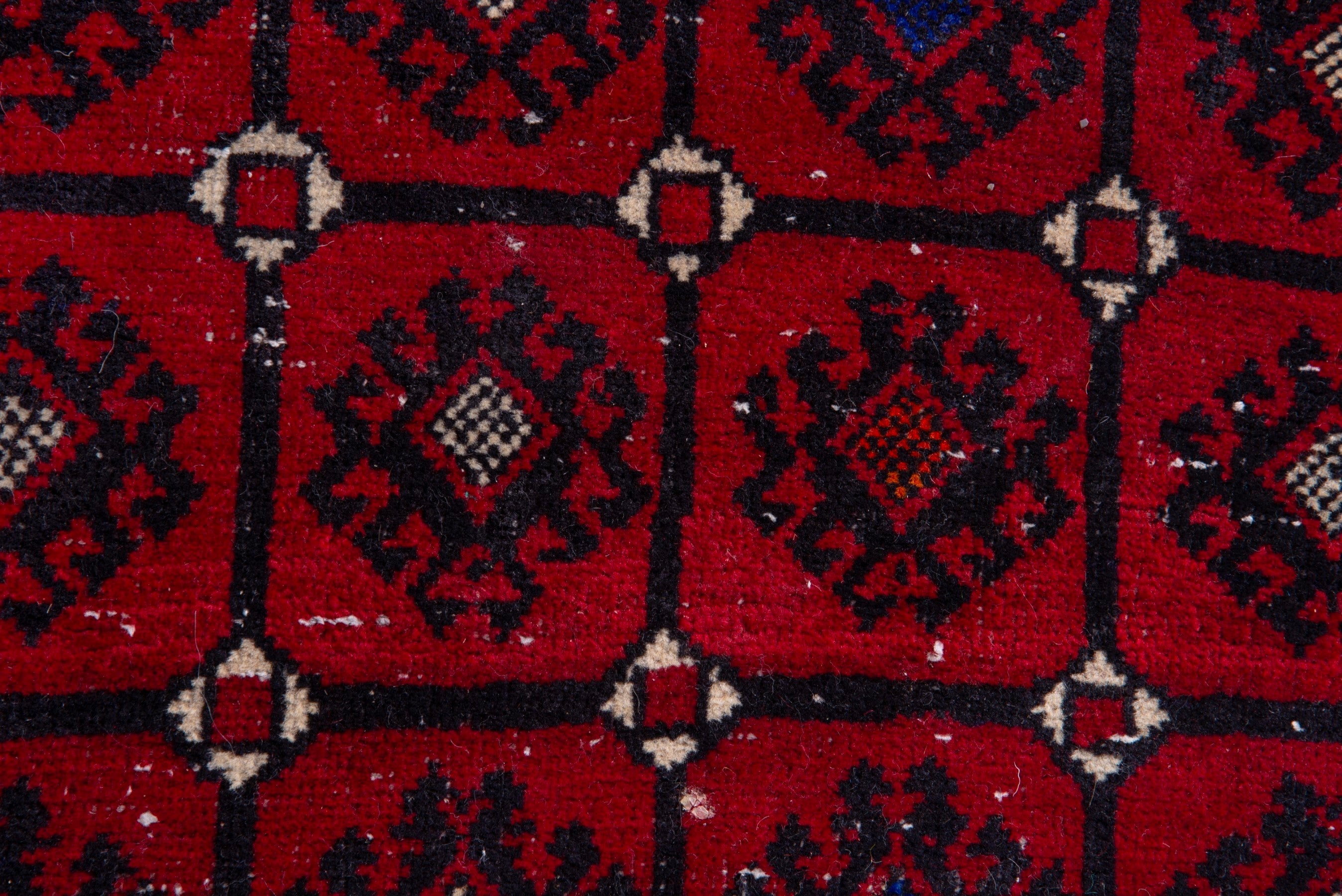 Persian Baluch runner rug in deep red and burgundy, view 11 of 16