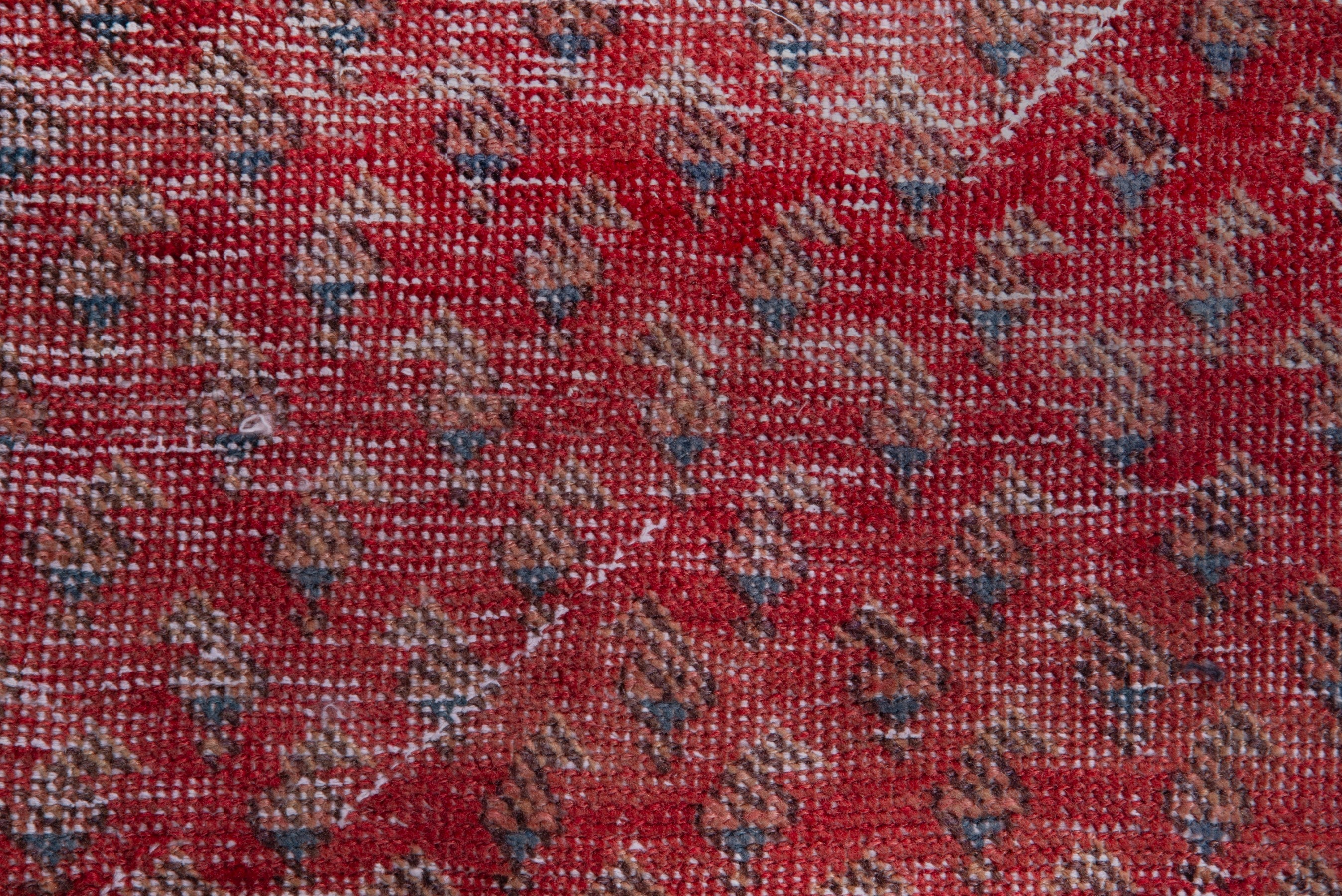 Persian Botteh runner rug in faded red and deep red, view 10 of 16