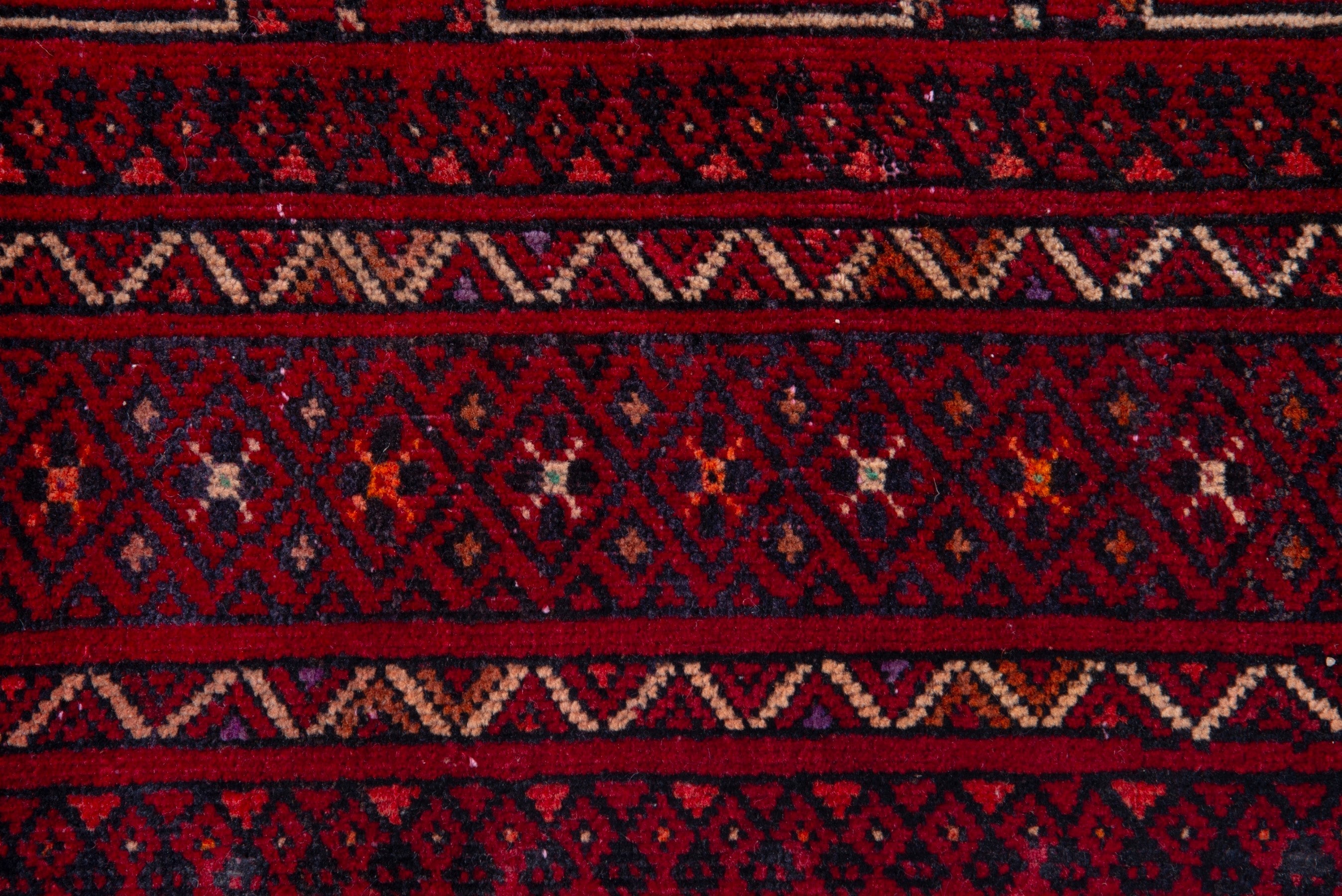 Persian Baluch accent rug in burgundy and deep red, view 10 of 18
