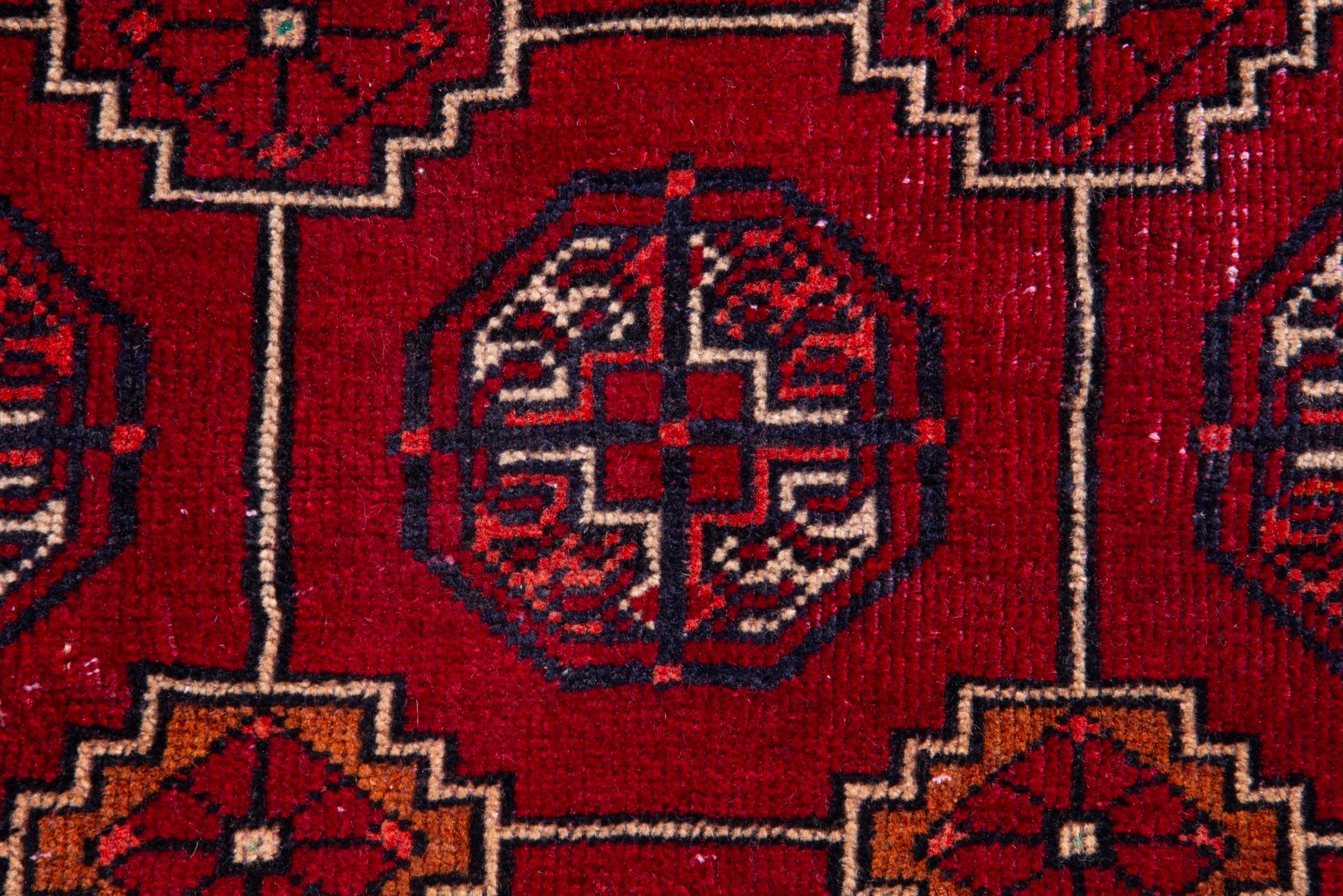 Persian Baluch accent rug in burgundy and deep red, view 11 of 18