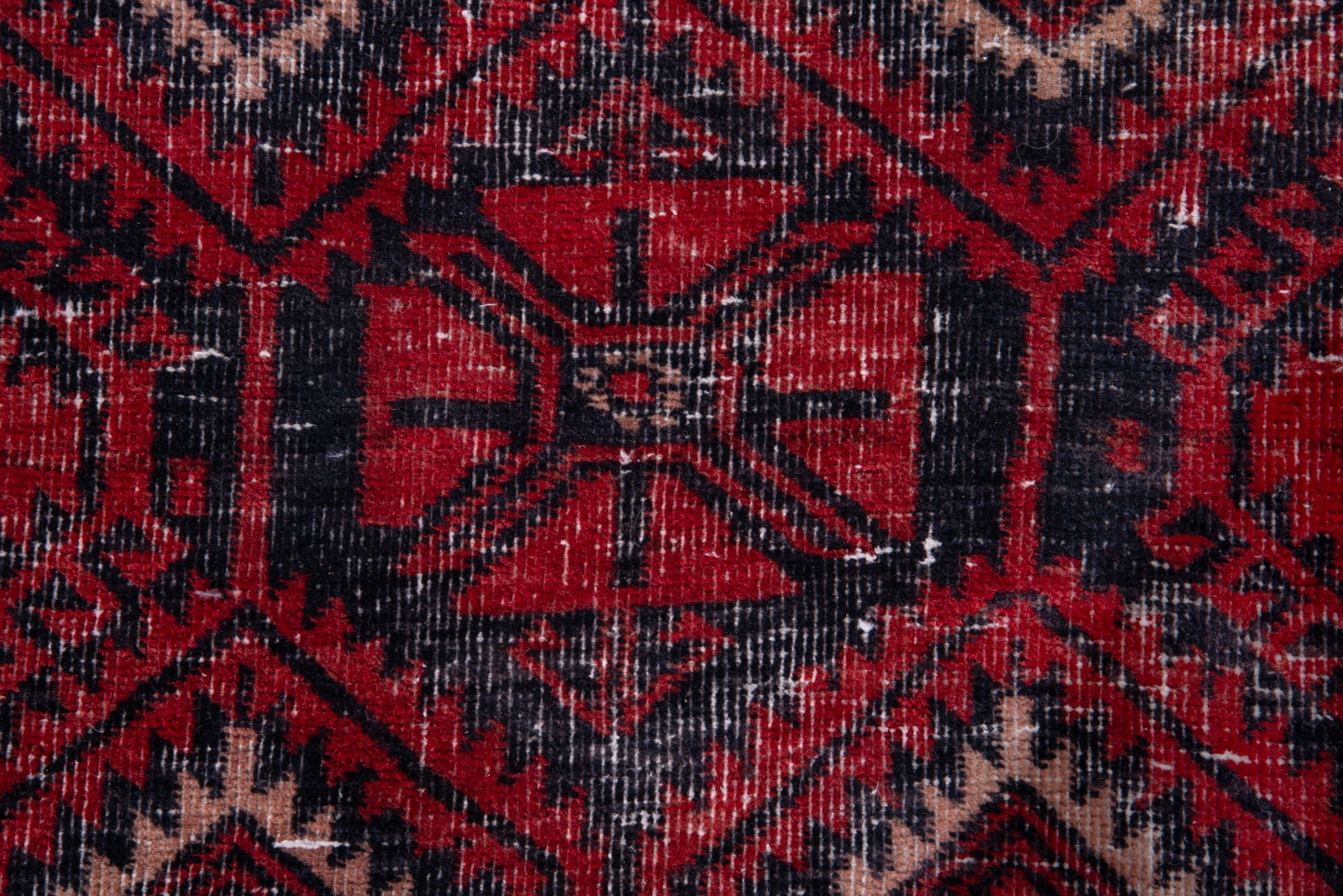 Persian Baluch runner rug in deep red and burgundy, view 13 of 18