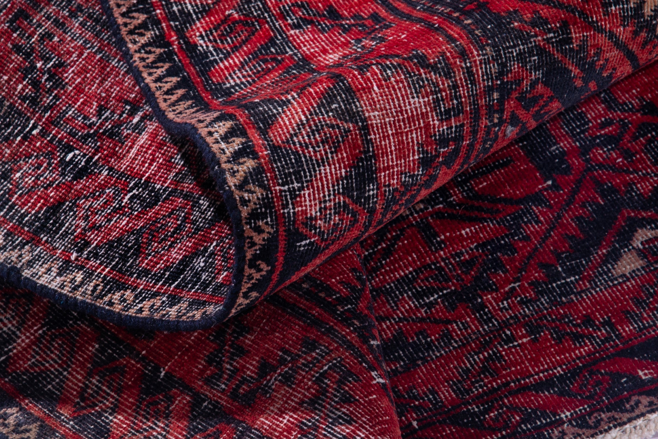 Persian Baluch runner rug in deep red and burgundy, view 14 of 18