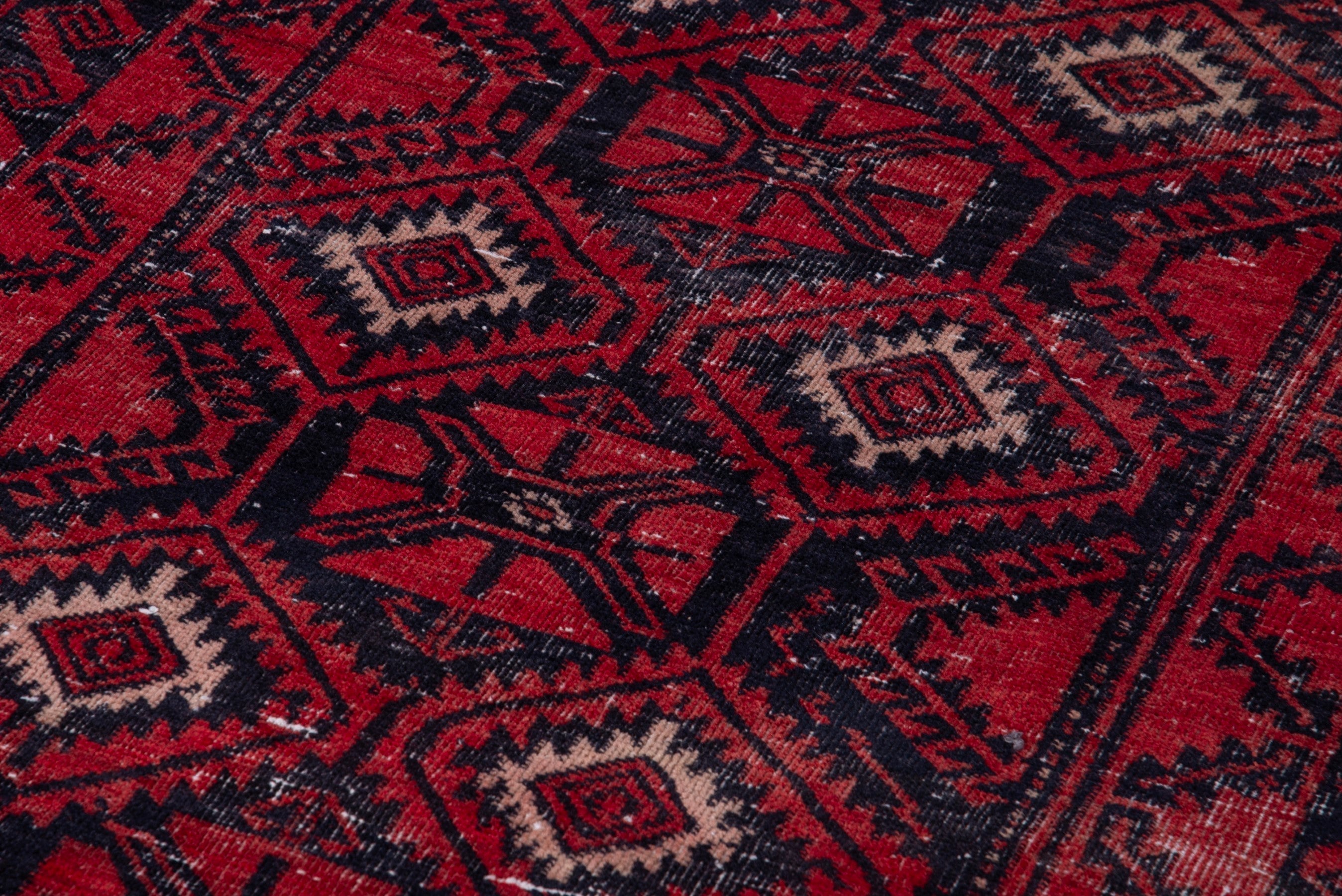 Persian Baluch runner rug in deep red and burgundy, view 9 of 18