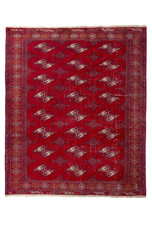 1187, Persian Torkaman Area Rug
