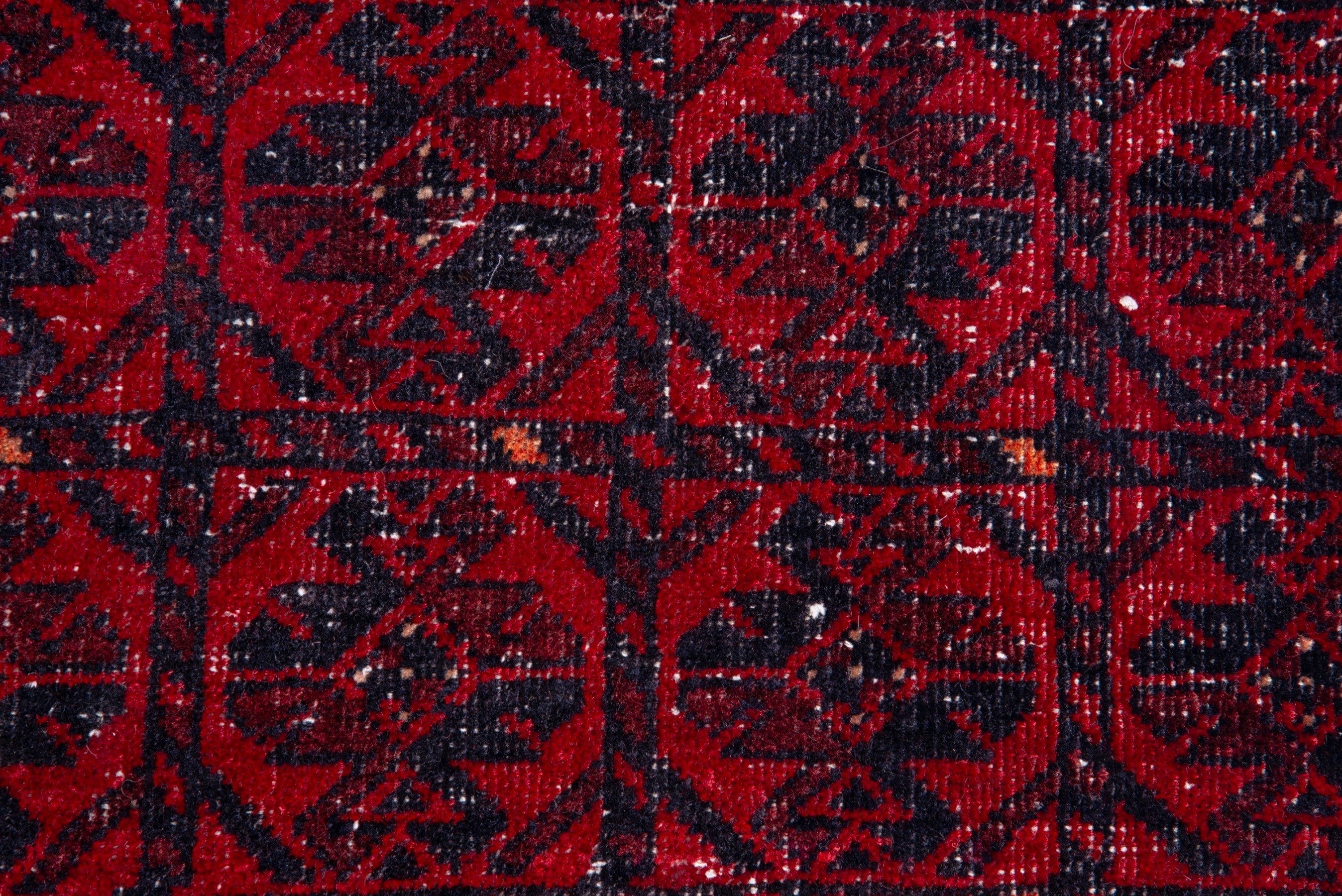 Persian Baluch runner rug in deep red and burgundy, view 11 of 17