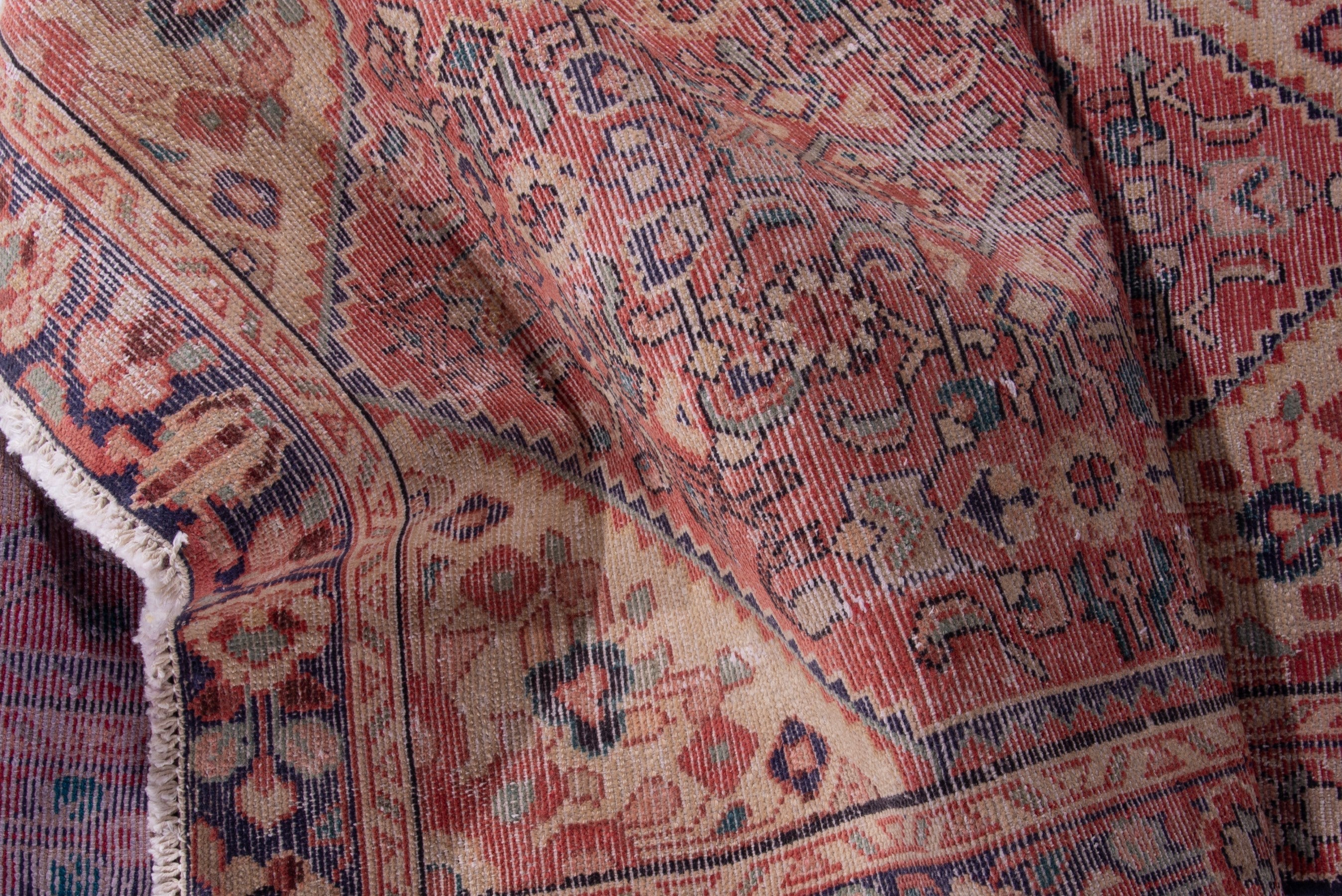 Persian Hamedan runner rug in deep red and burgundy, view 16 of 19