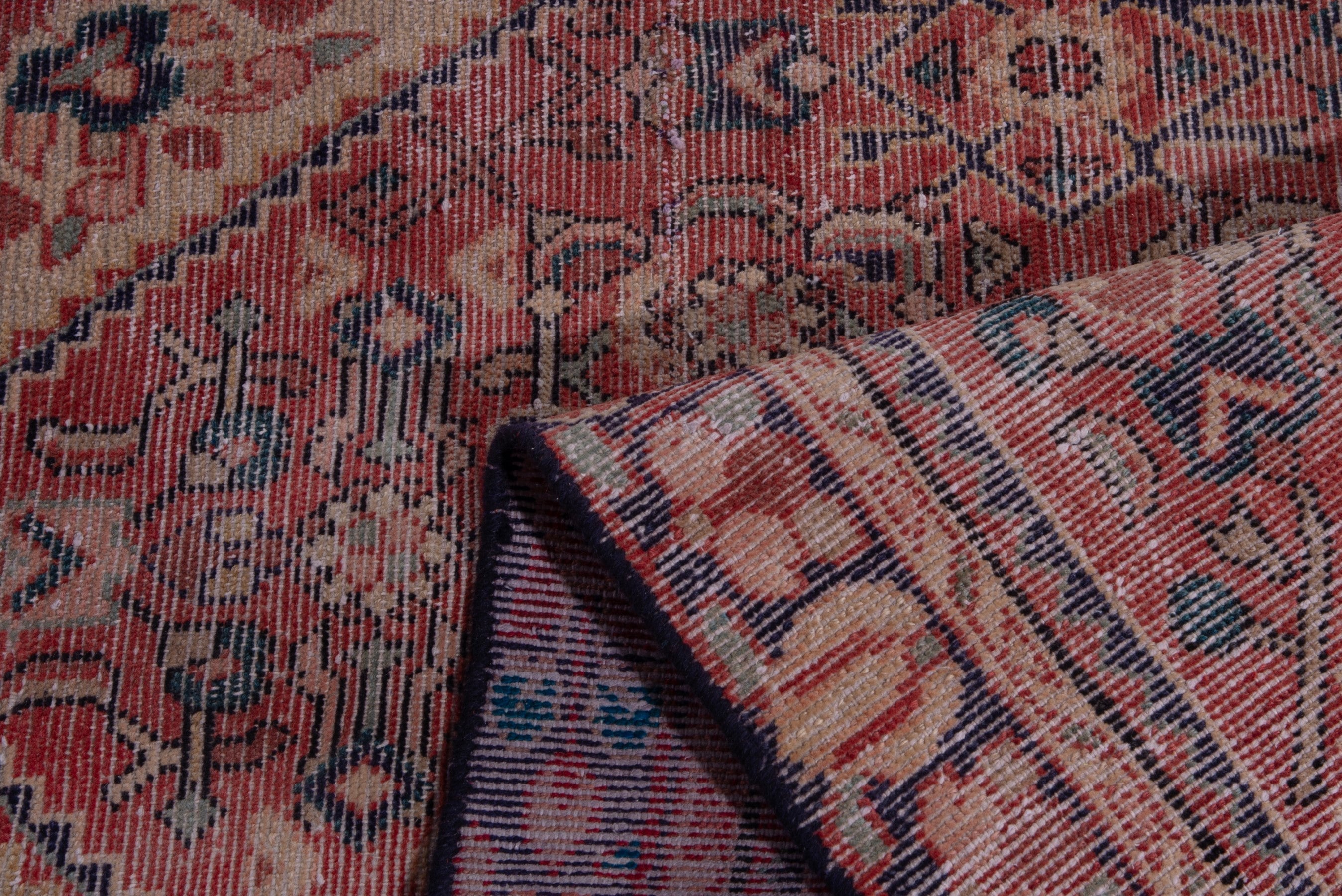 Persian Hamedan runner rug in deep red and burgundy, view 18 of 19