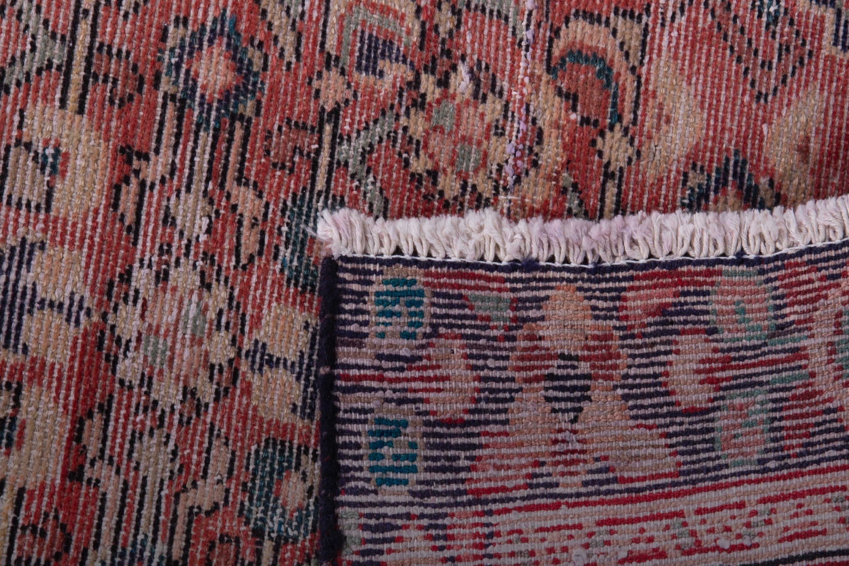 Persian Hamedan runner rug in deep red and burgundy, view 19 of 19