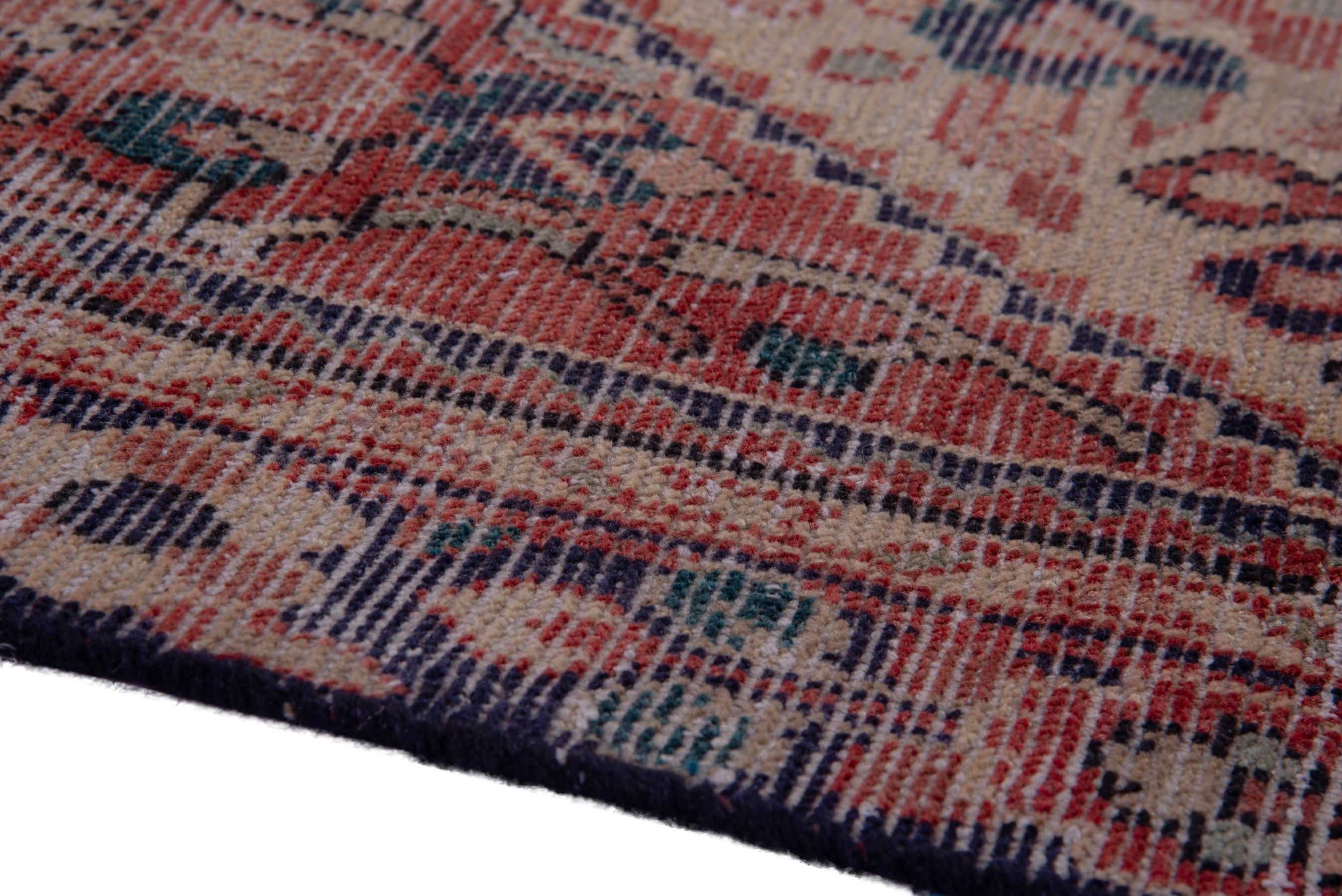 Persian Hamedan runner rug in deep red and burgundy, view 8 of 19