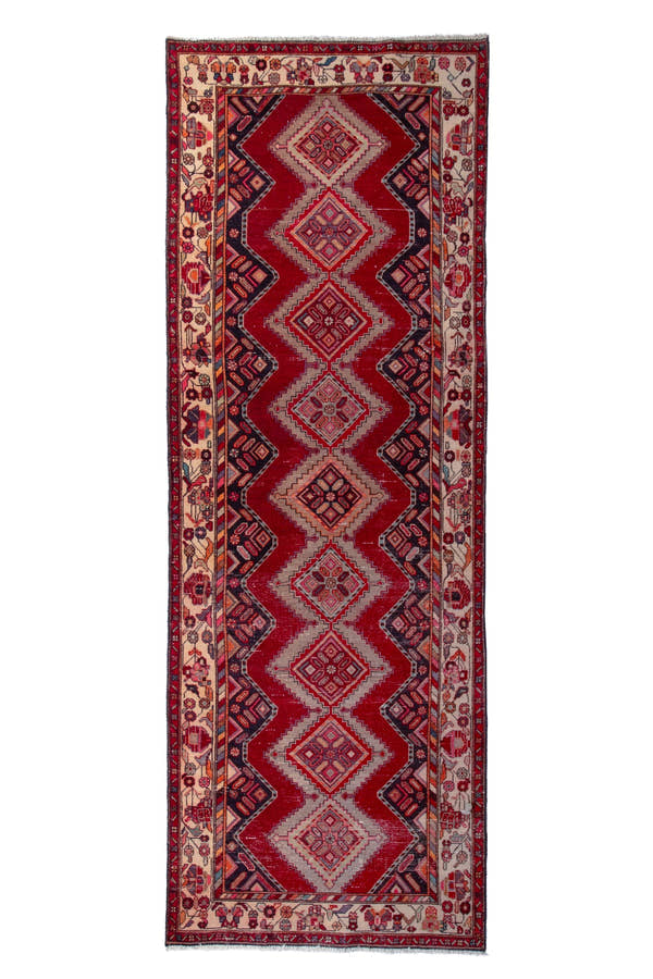 1207, Persian Hamadan Runner Rug