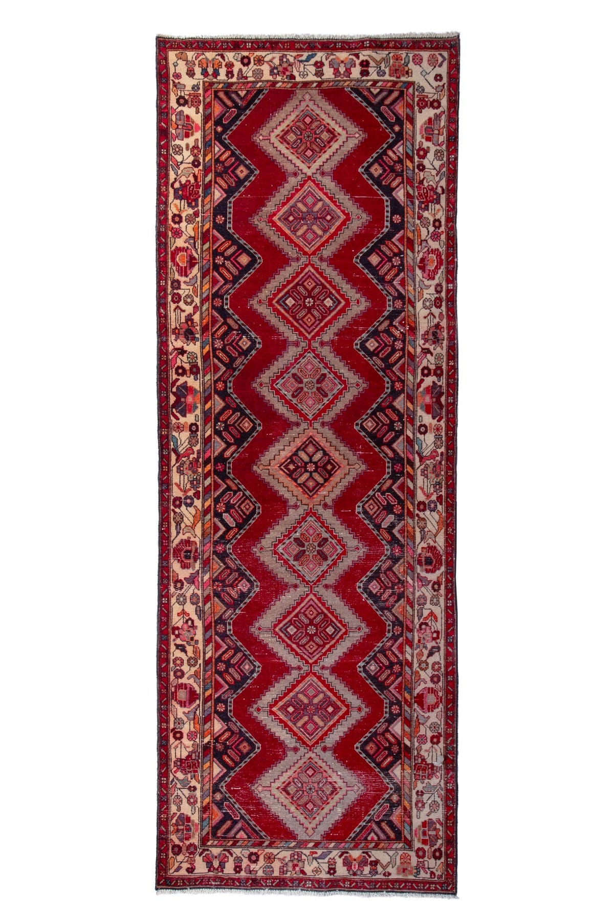 1207, Persian Hamadan Runner Rug