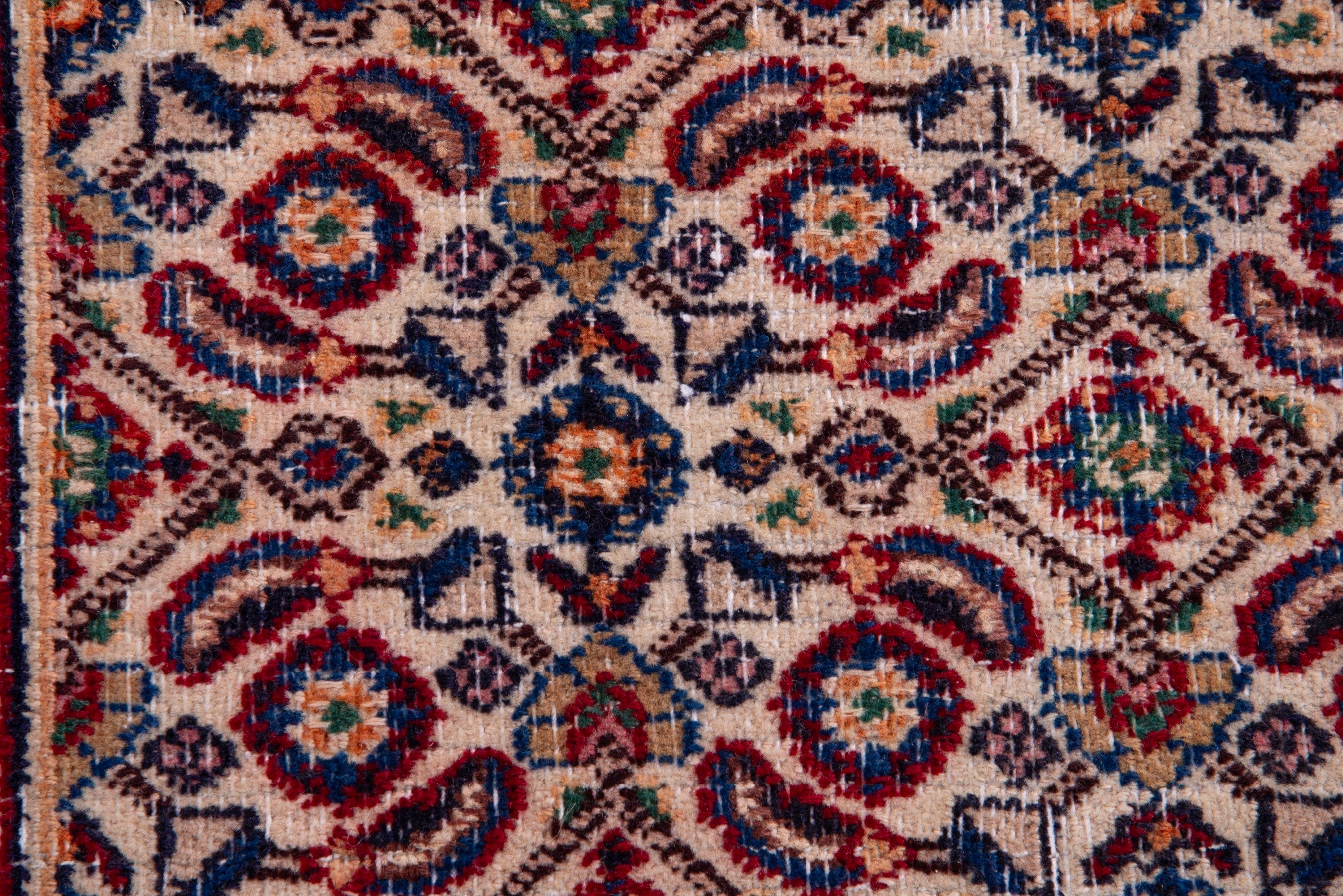 Persian Birjand runner rug in rust and cream, view 11 of 16