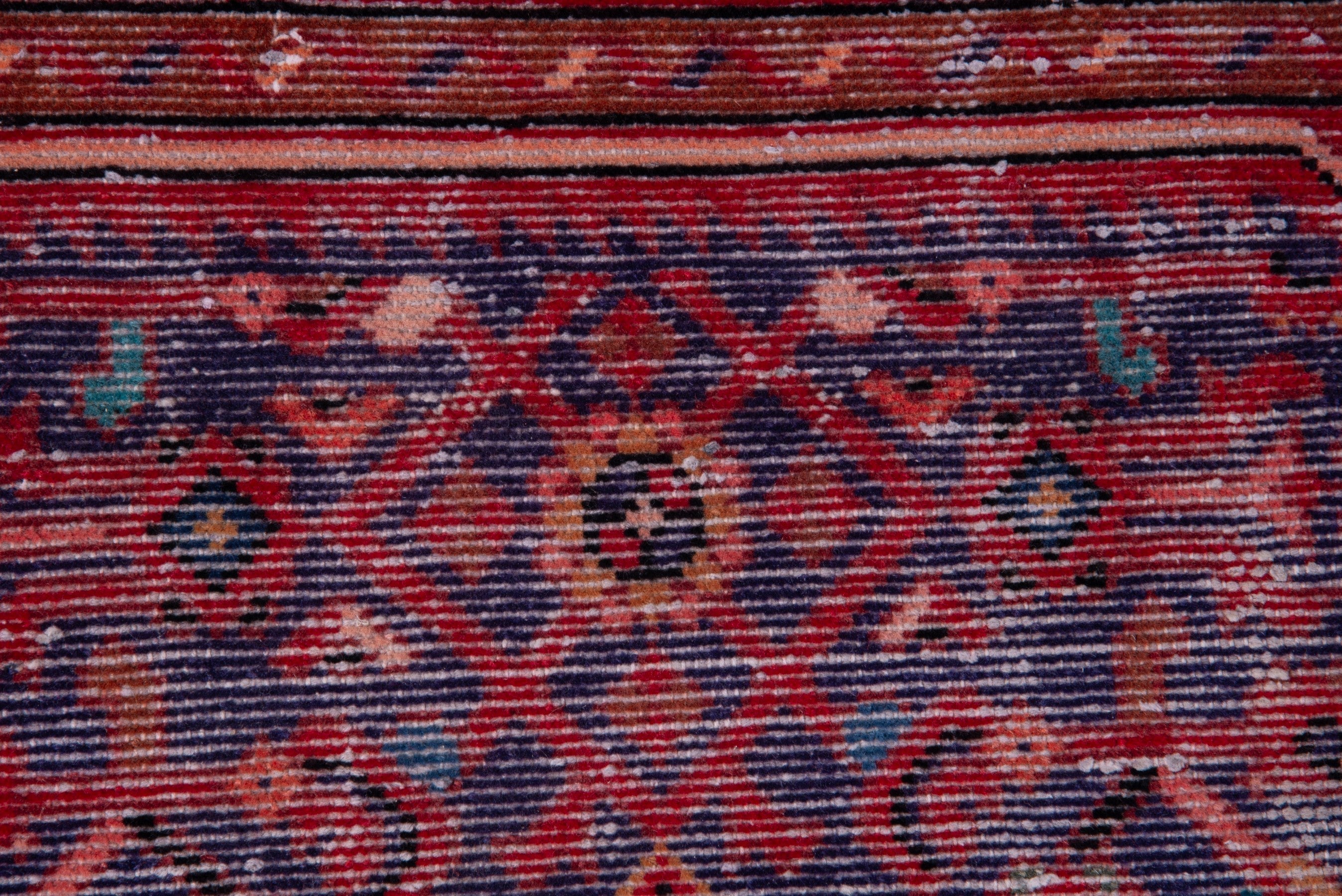 Persian Hamedan runner rug in burgundy and deep red, view 12 of 17