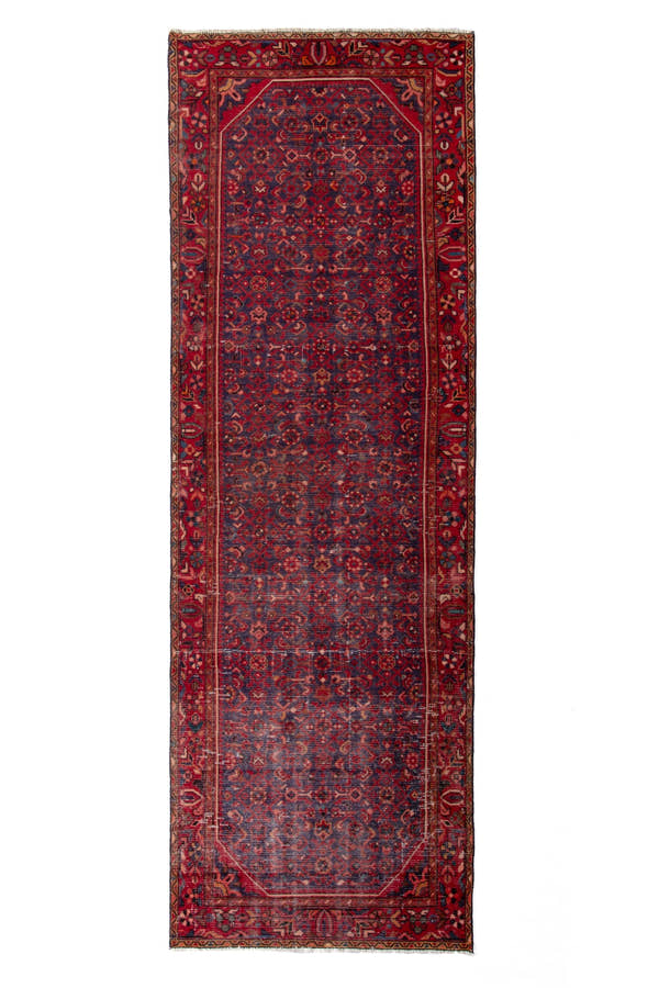 1233, Persian Hamadan Runner Rug