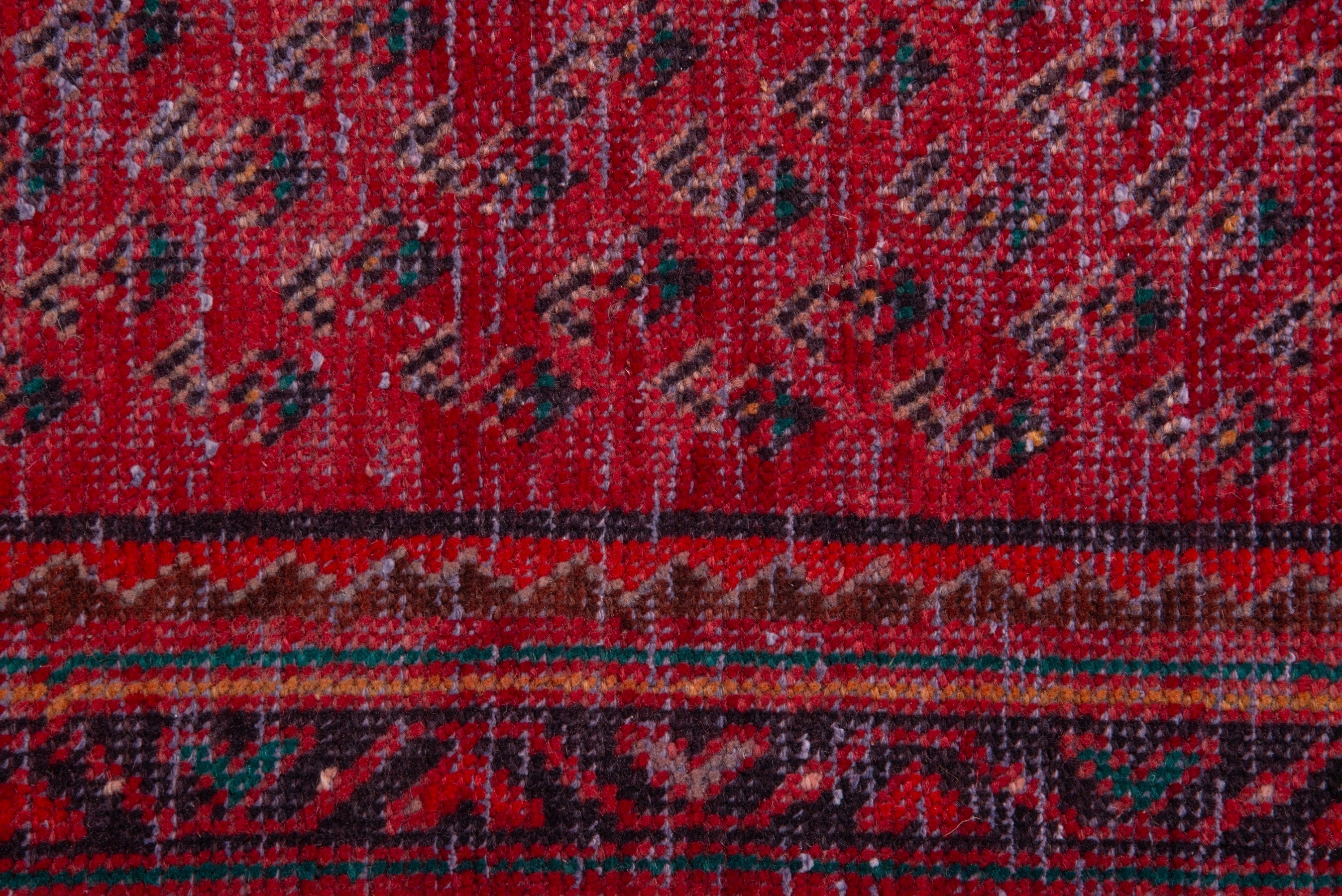 Persian Arak runner rug in deep red and cream, view 12 of 19